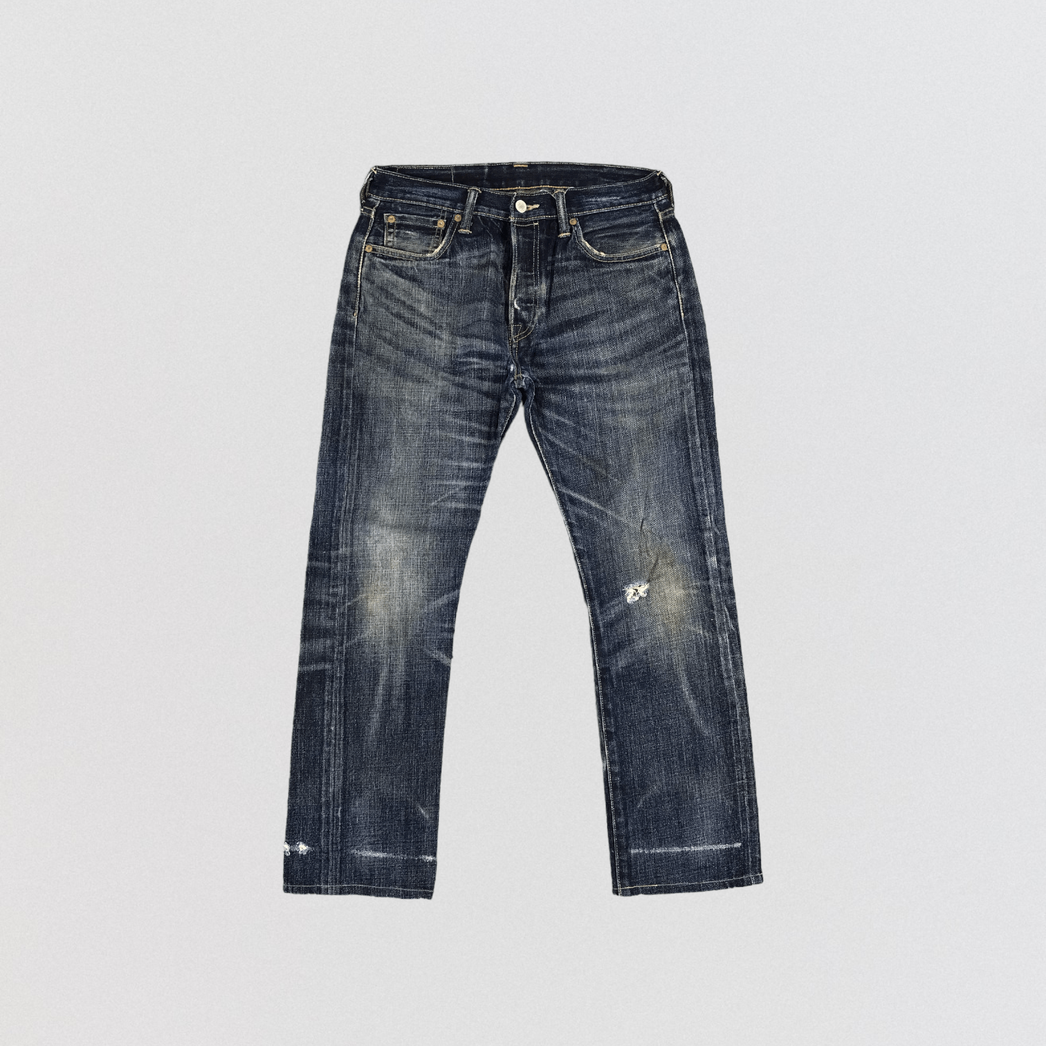 Levi's Vintage Blue Whiskers Levis 501 Jeans-JM1002 Size US 31 - 1 Thumbnail
