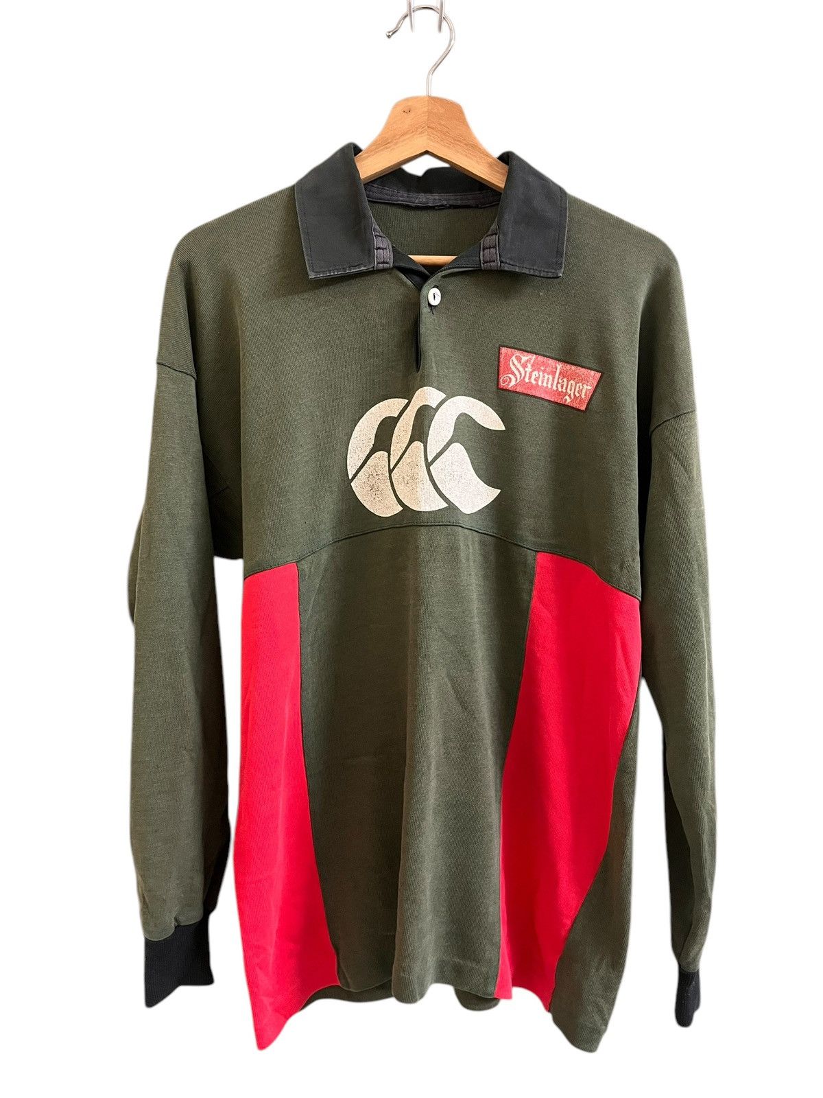 Japanese Brand × Sports Specialties × Vintage Vintage Canterbury Of New Zealand Steinlager shirt Size US L / EU 52-54 / 3 - 3 Thumbnail