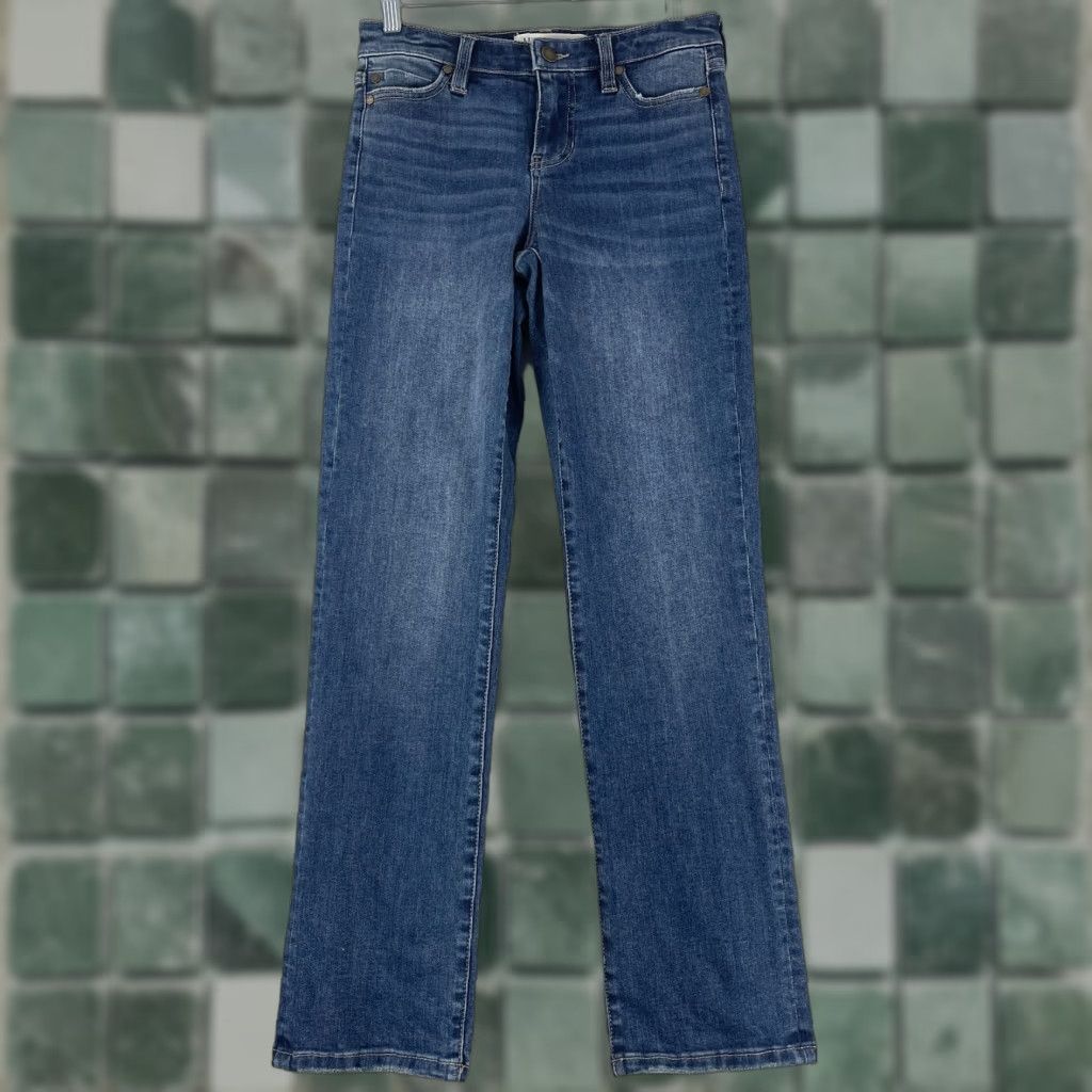 Vintage Liverpool Jeans Womens Jeans Blue Denim Straight Leg Mid-Rise 25 Size 25 City Bohemian Hipster Size 42" / US 20 - 1 Thumbnail