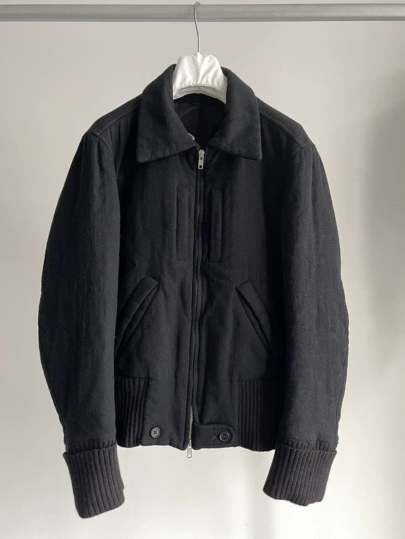 Ann Demeulemeester Wool lapel zip-up jacket-2506