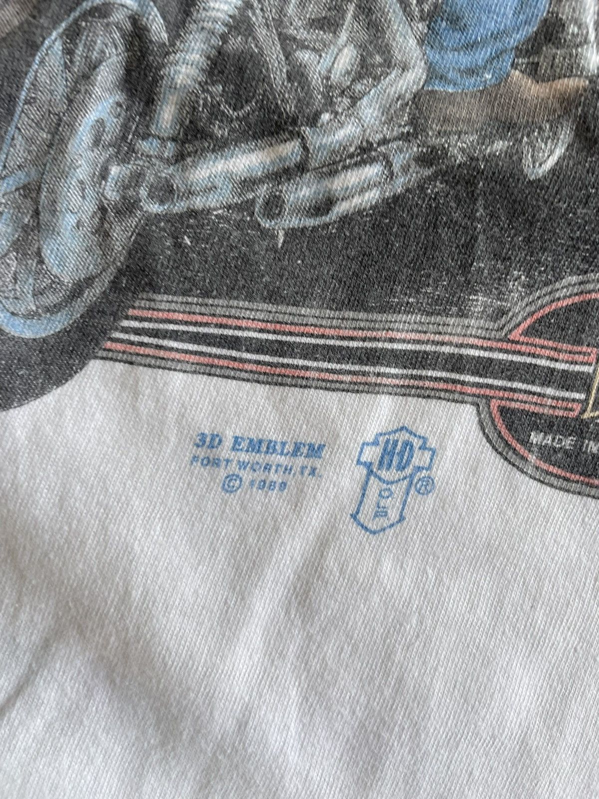 Harley Davidson 1989 3D emblem Harley Davidson single stitch tee Size US L / EU 52-54 / 3 - 4 Thumbnail