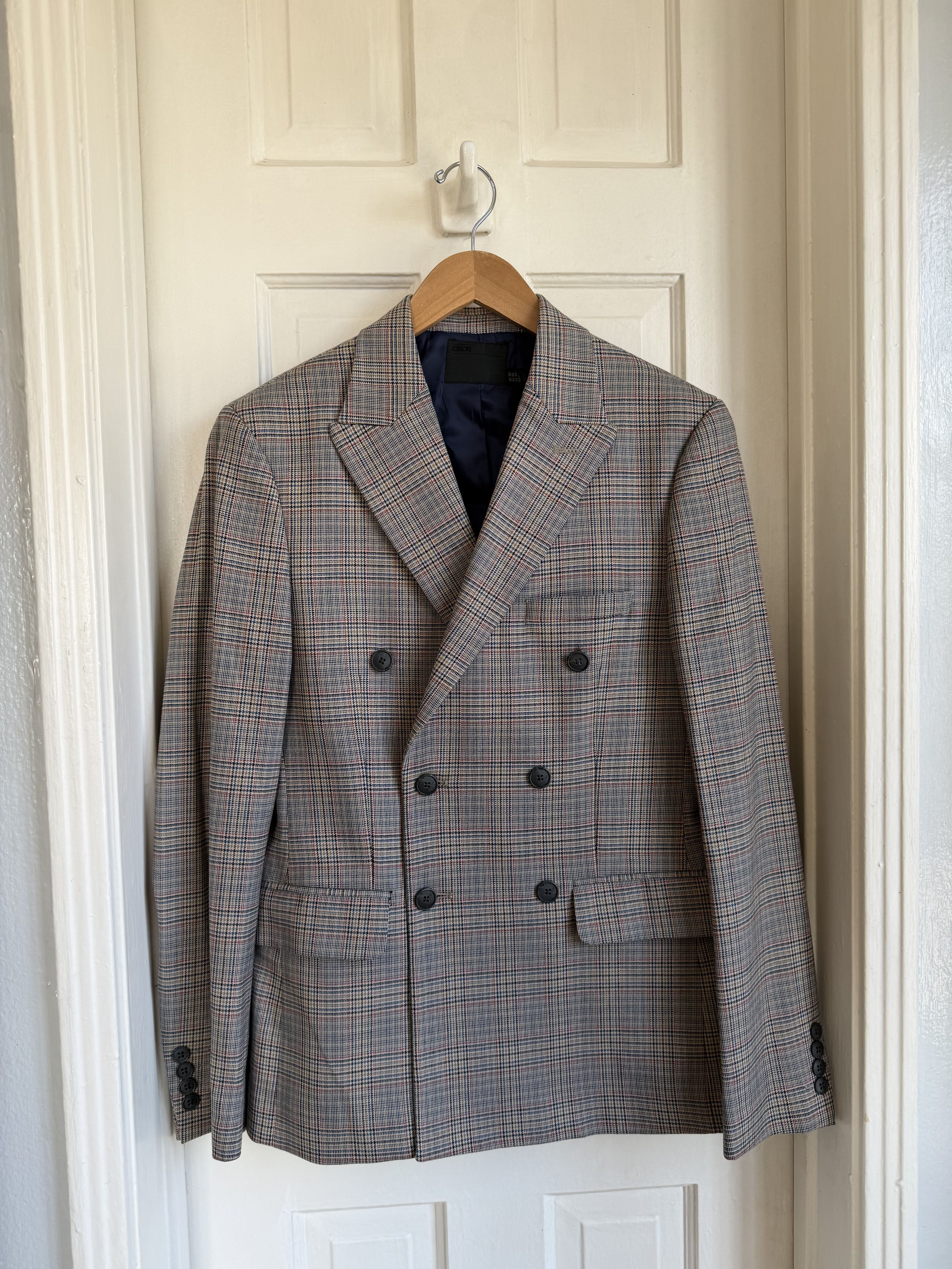 Asos ASOS Mens Blazer Houndstooth Check Pattern 36 Size 36R - 1 Thumbnail