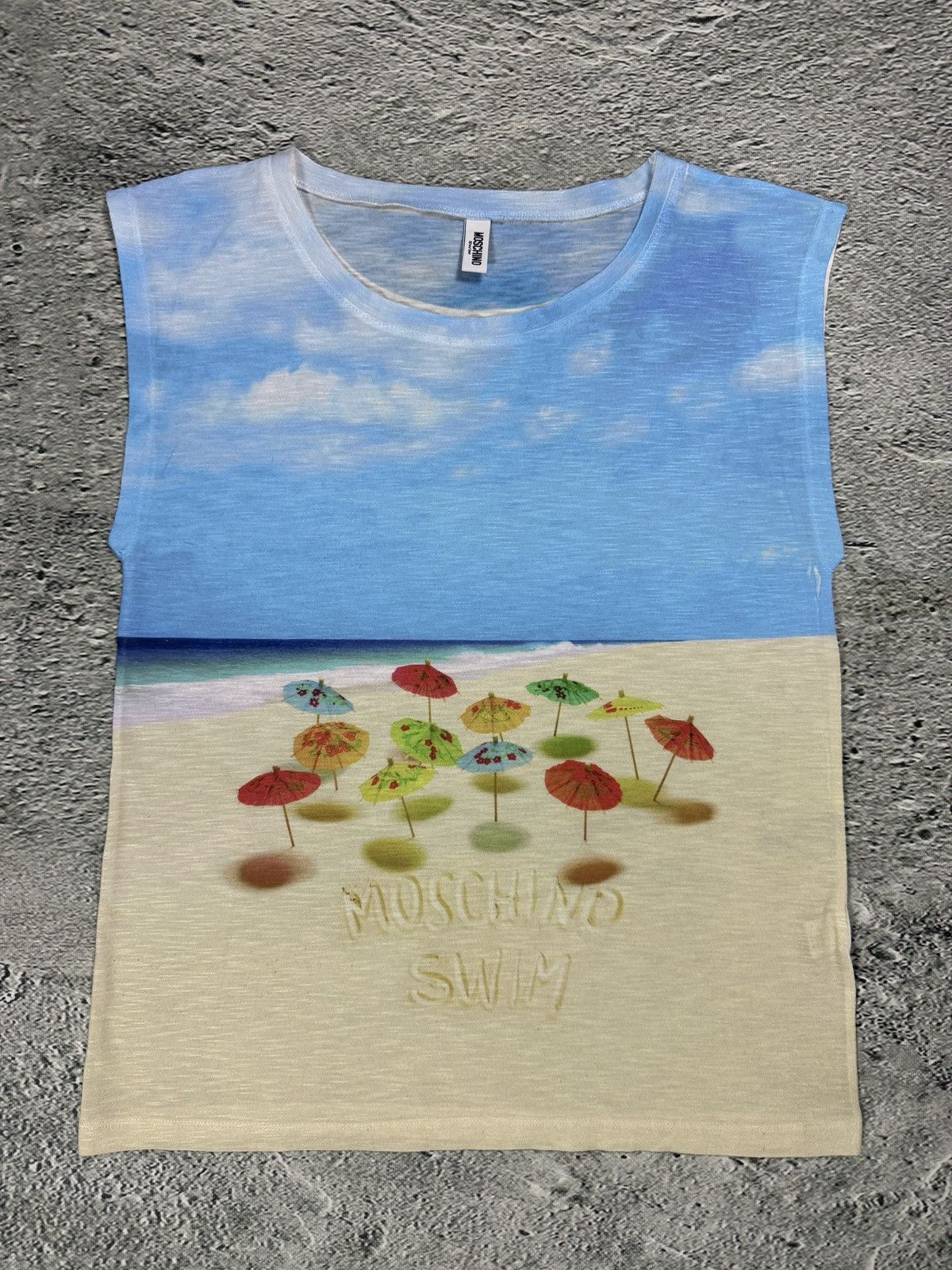 Moschino Moschino tank top vintage swimwear beach Y2K fullprint Size M / US 6-8 / IT 42-44 - 1 Thumbnail