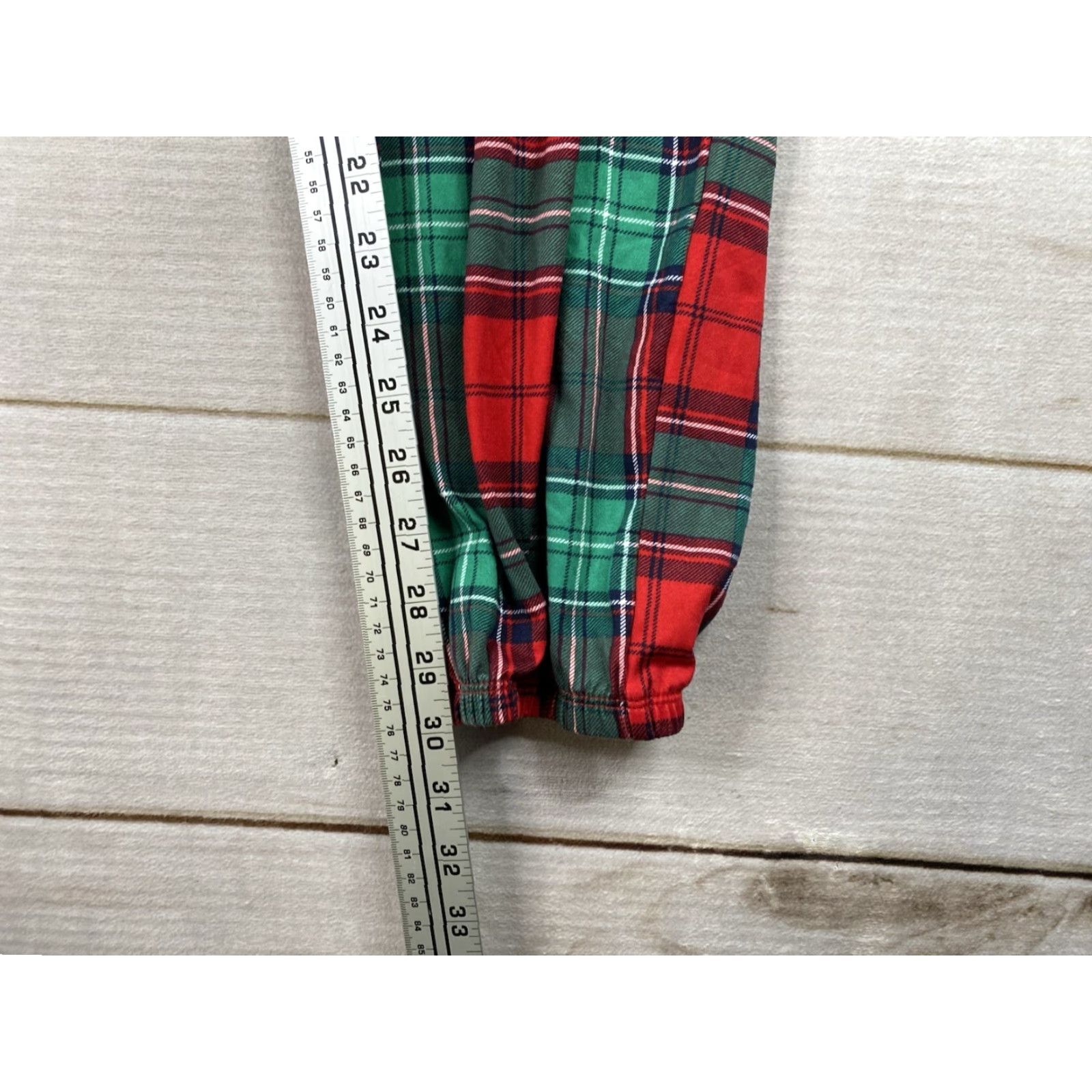 Vintage JOYSPUN Pajama Set Womens 3X 22W 24W Red Green Plaid Holiday Cheers Size ONE SIZE - 5 Thumbnail
