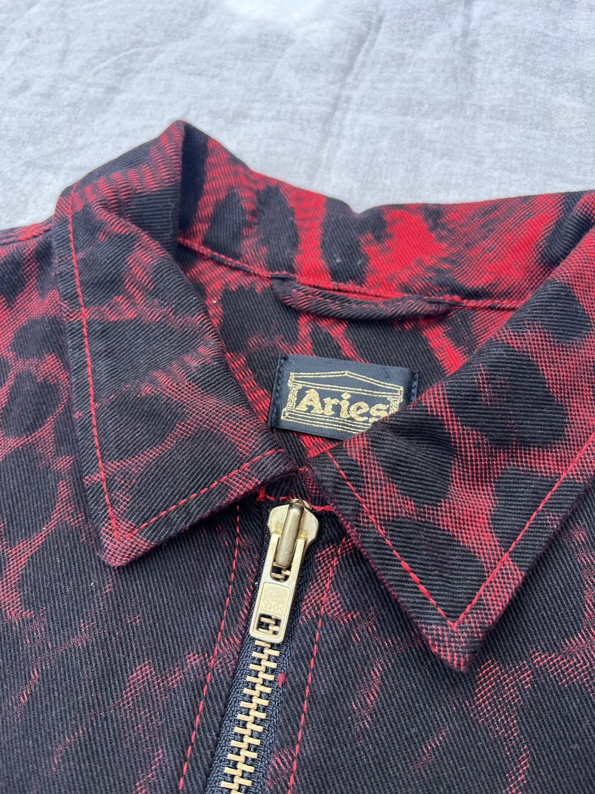 Aries Aries Arise Leopard Print Denim Jacket Size US M / EU 48-50 / 2 - 6 Thumbnail