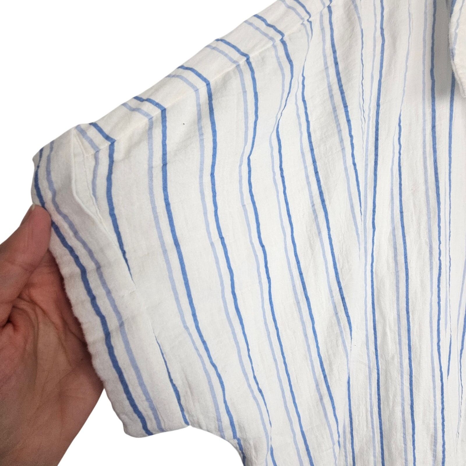 PACCBET Pact Atlantic Stripe Double Gauze Oversized Shirt M/L Size L / US 10 / IT 46 - 4 Thumbnail