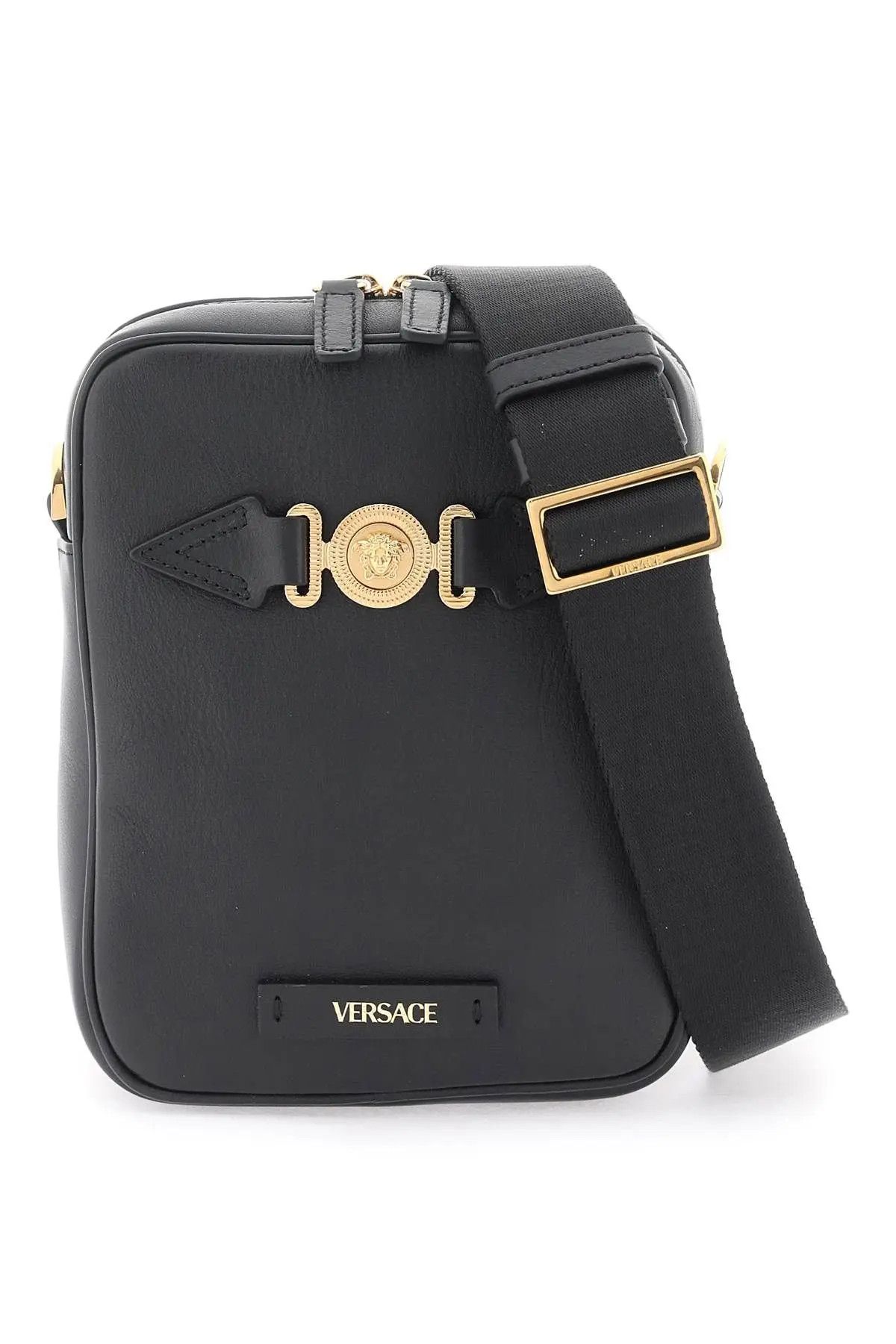 image of Versace O1S22I1N0124 Medusa Biggie Crossbody Bag In Black, Men's