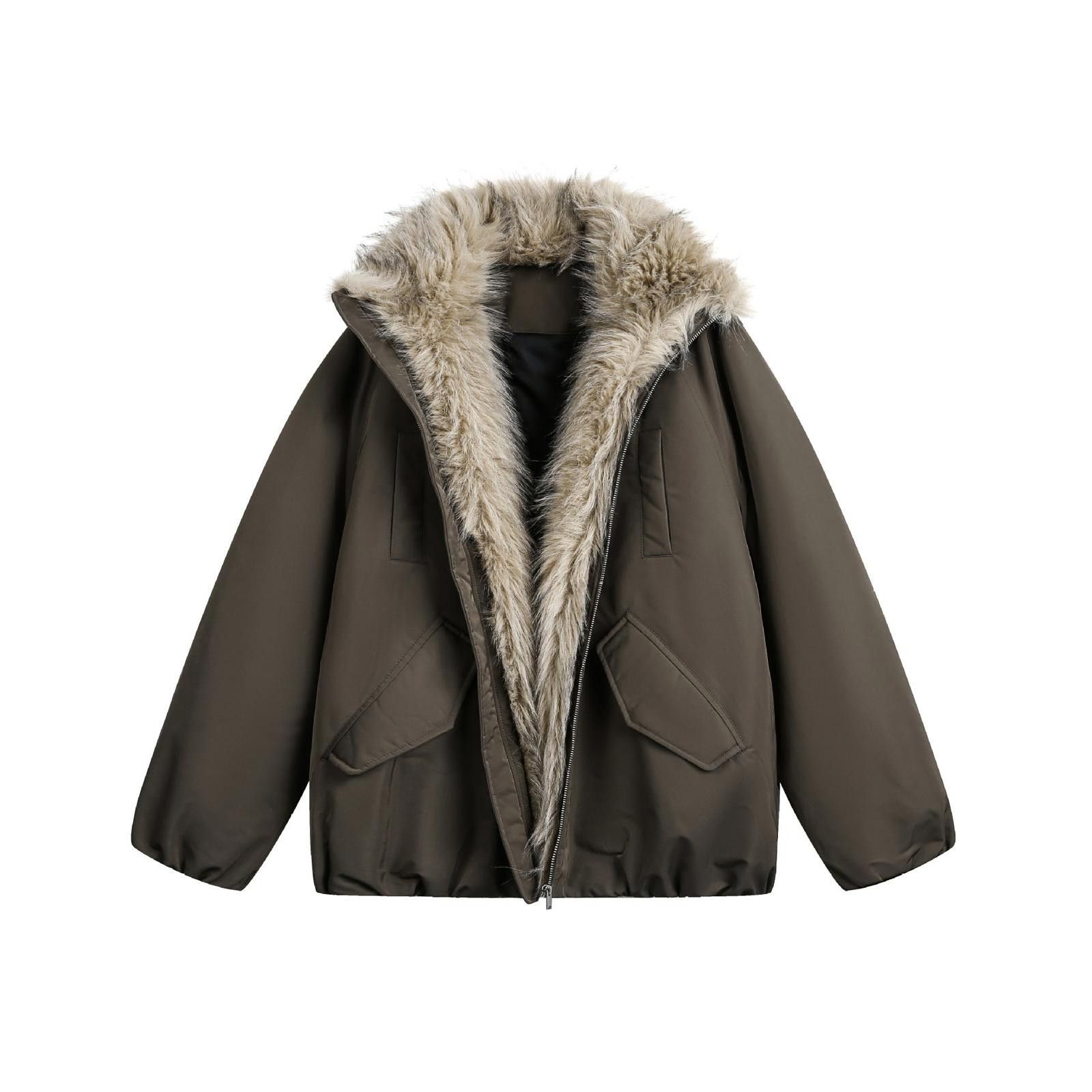 Japanese Brand Faux Fur Lined Men's Parka Jacket, Oversized Fit Size US M / EU 48-50 / 2 - 1 Thumbnail