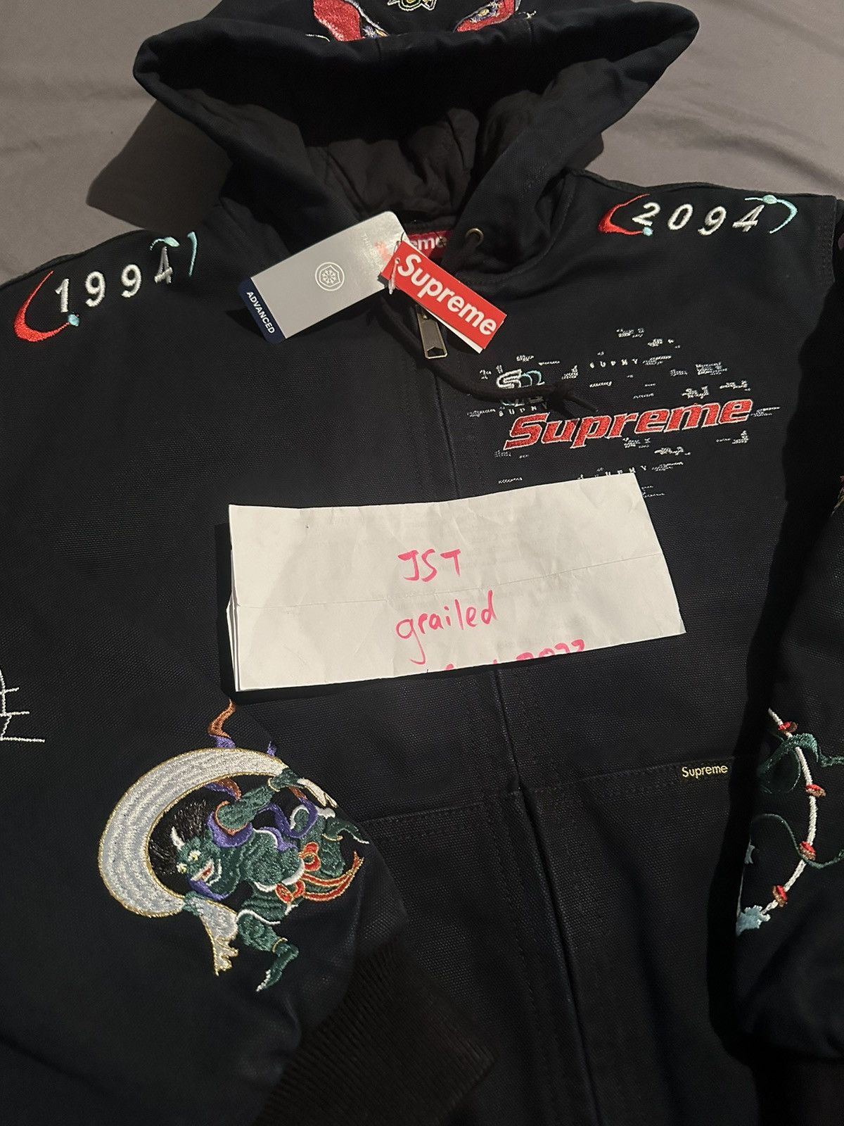 Supreme S size supreme Aoi hooded work jacket | Grailed