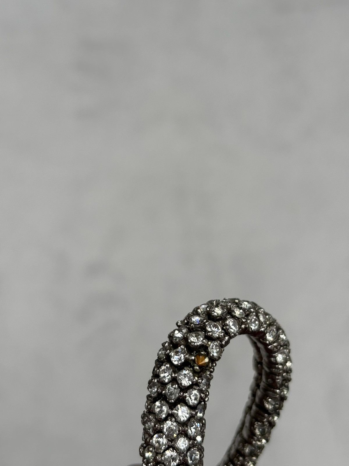 Valentino Valentino Snake Swarovski Crystal Silver Necklace Belt Size ONE SIZE - 19 Thumbnail