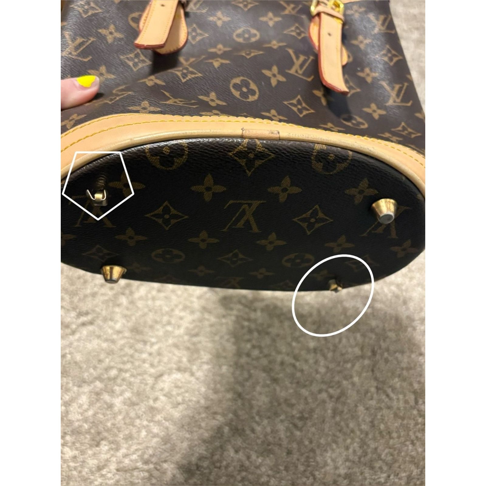 Louis Vuitton (Louis Vuitton) Monogram Bucket Bag: 9” x 10”: not auth Size ONE SIZE - 4 Thumbnail
