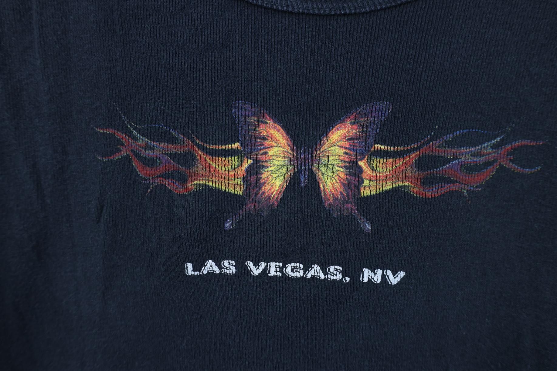 Vintage Vintage 90s Y2K Babydoll Fire Flames Cropped T-Shirt Size M / US 6-8 / IT 42-44 - 4 Thumbnail