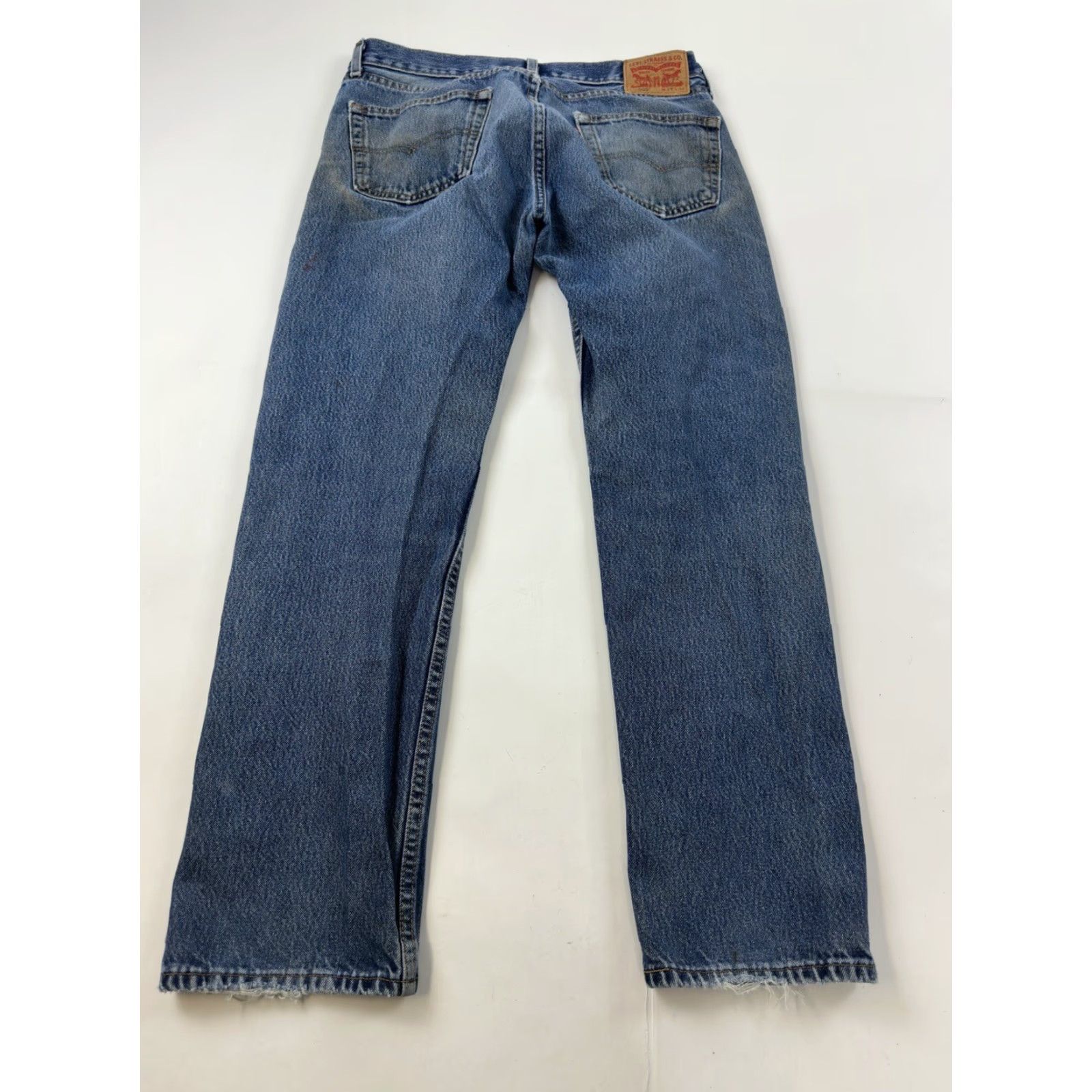 Vintage VINTAGE Levis 505 Jeans Men’s Size 32x29 Blue Denim Cotton Zip Straight Regular 34x32 Inseam 29 Men Size US 32 / EU 48 - 2 Thumbnail
