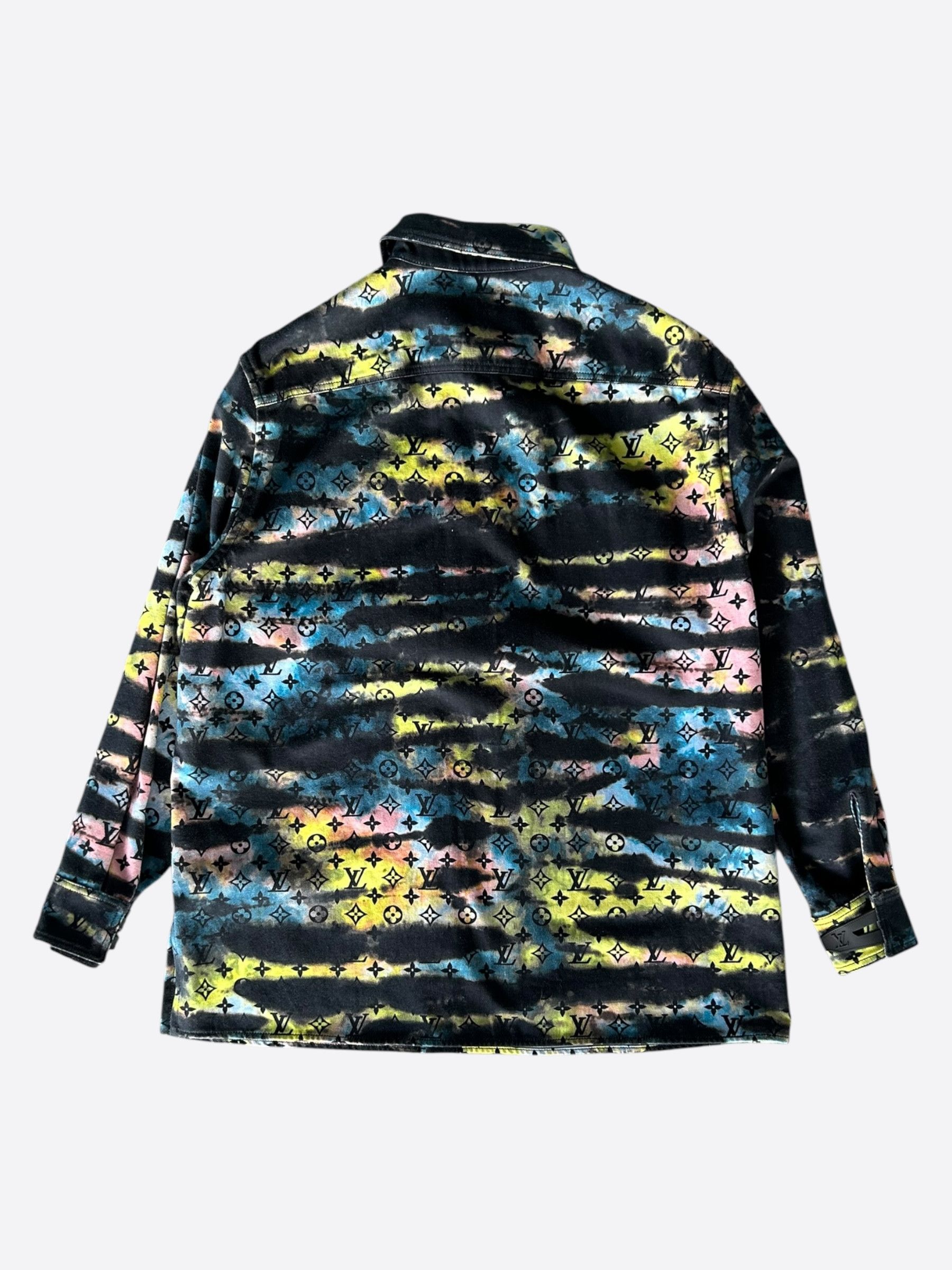 Louis Vuitton Louis Vuitton Multicolor Tie-Dye Monogram Overcoat Size US XL / EU 56 / 4 - 2 Thumbnail