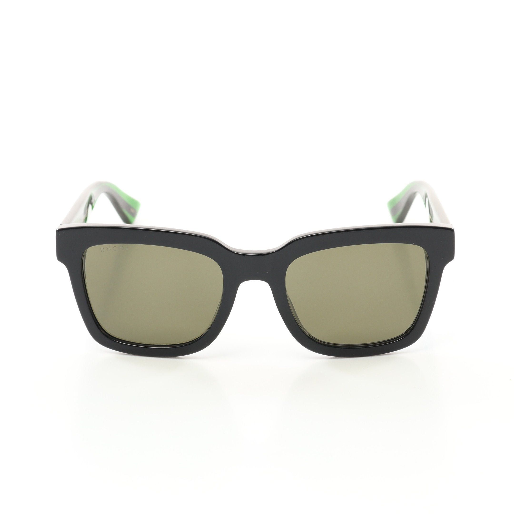 Gucci Gucci Wellington Sunglasses Black Green Red Size ONE SIZE - 1 Thumbnail