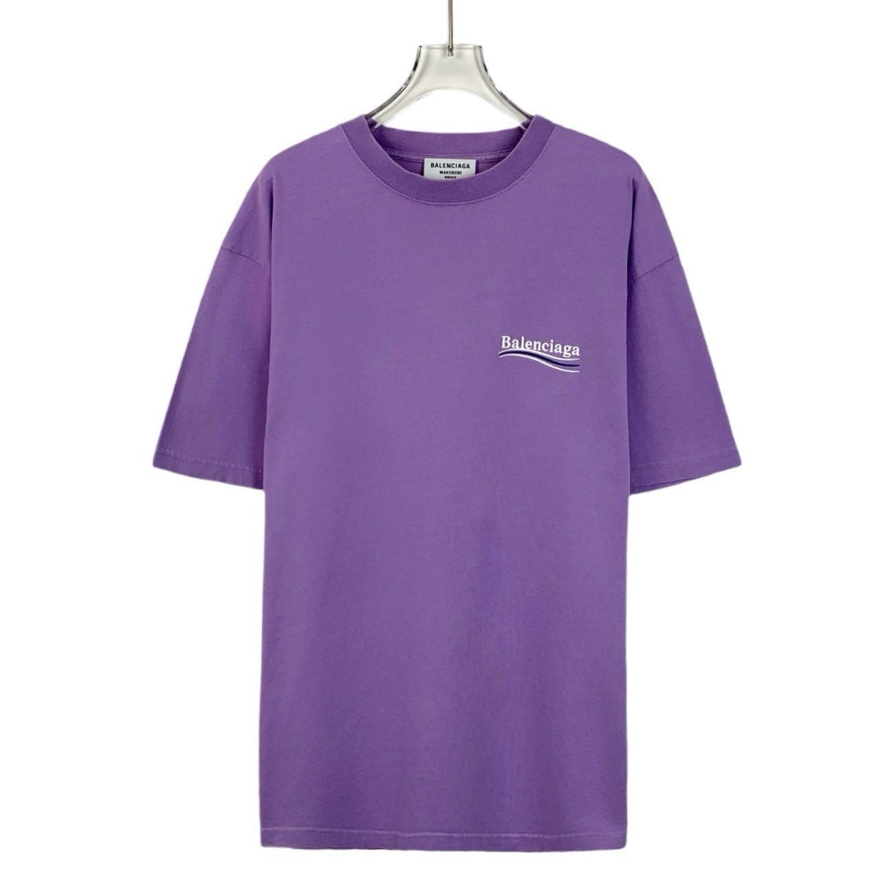 Balenciaga Balenciaga Purple Logo Printed Round Neck Short Sleeve T-Shi Size XS / US 0-2 / IT 36-38 - 1 Thumbnail
