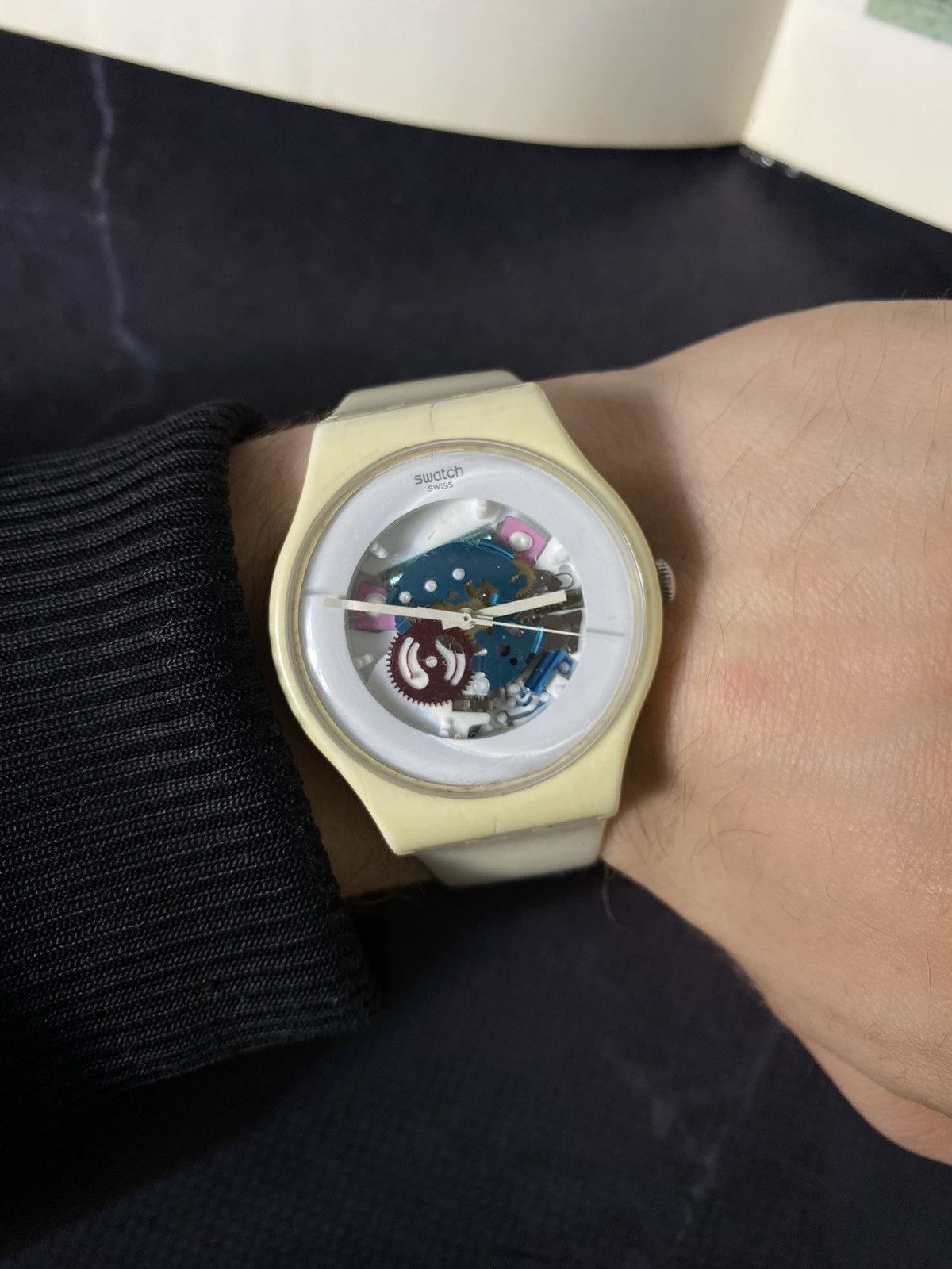 Jewelry × Swatch × Vintage Skeleton Swatch Watch with Open Design Size ONE SIZE - 2 Thumbnail