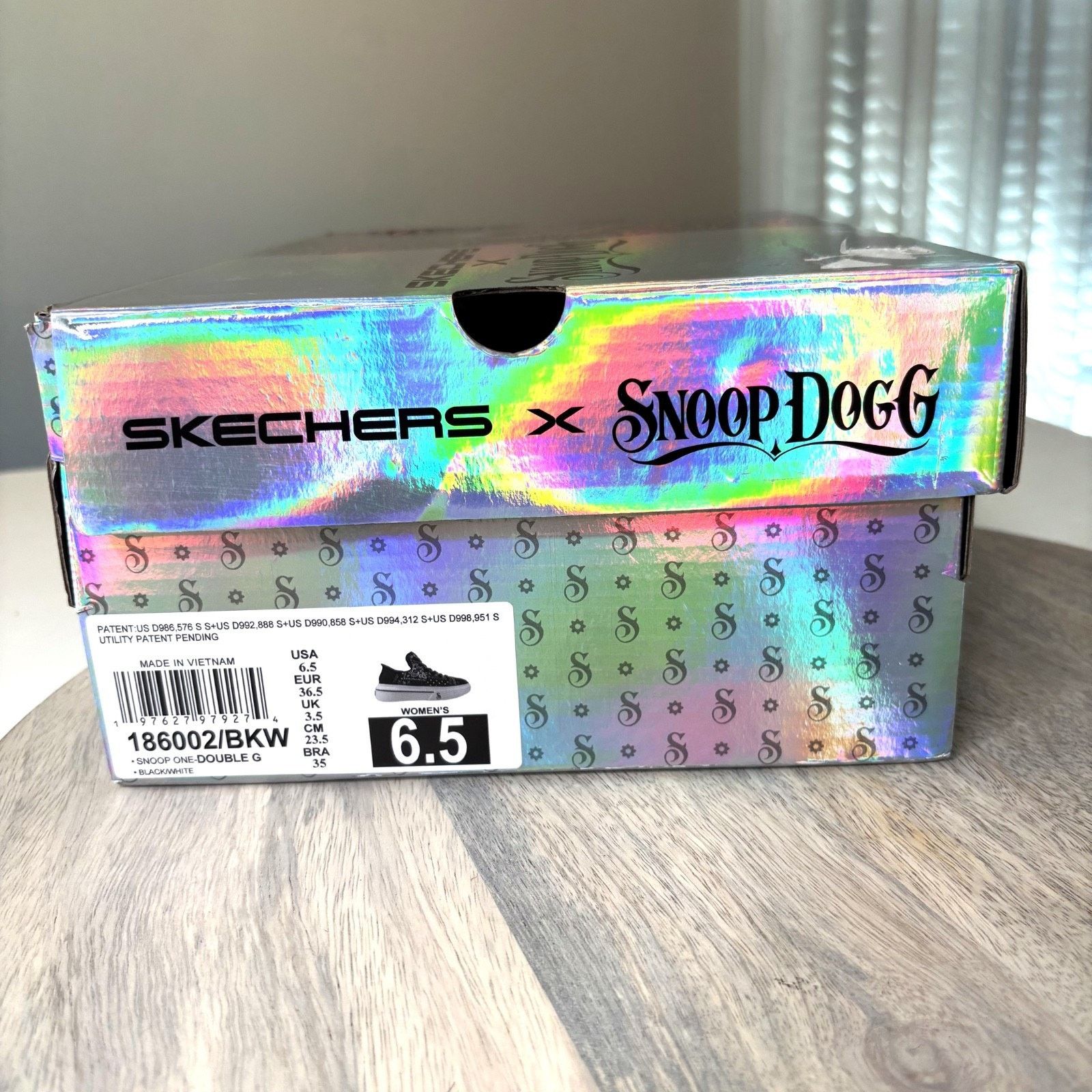 SKECHERS Skechers Snoop Dogg One Double G Sneakers Black White Sz 6.5 Size US 6.5 / IT 36.5 - 3 Thumbnail