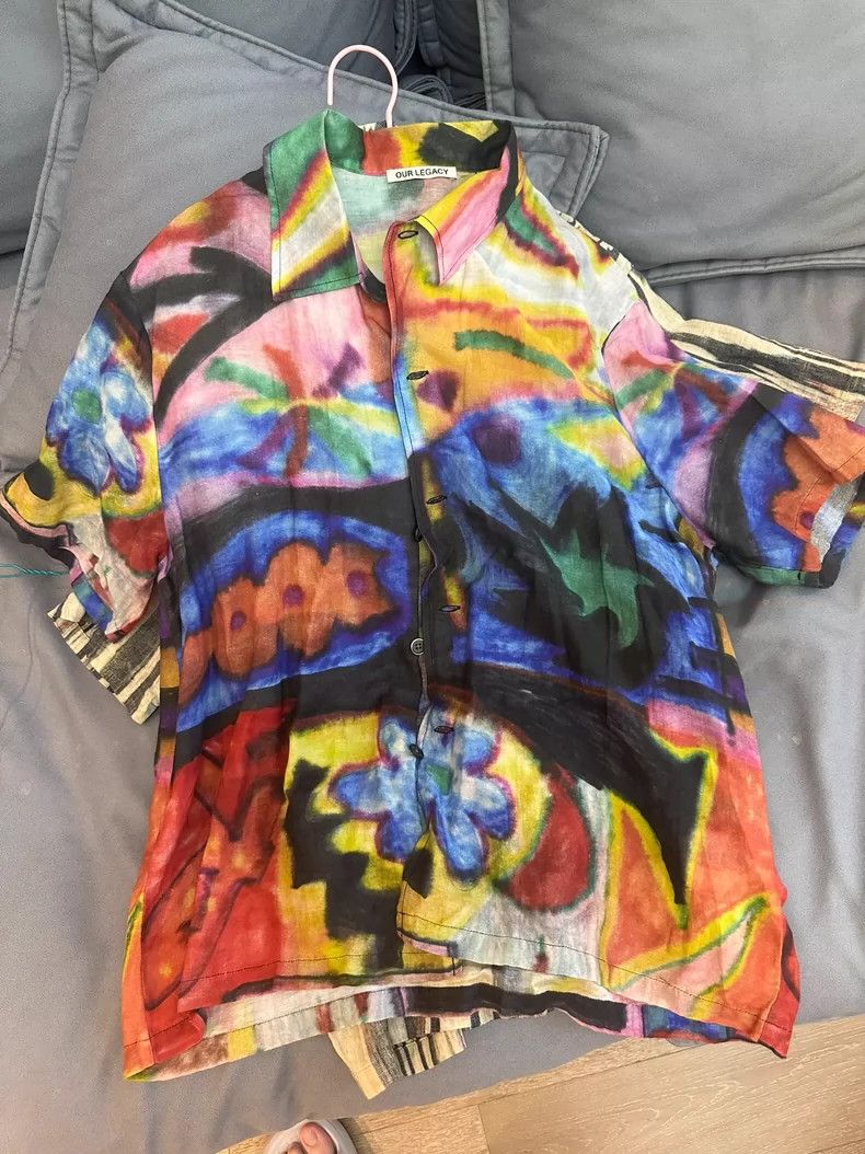 Our Legacy our legacy size 48 Landscape painting short-sleeved shirt 2 Size US M / EU 48-50 / 2 - 3 Thumbnail