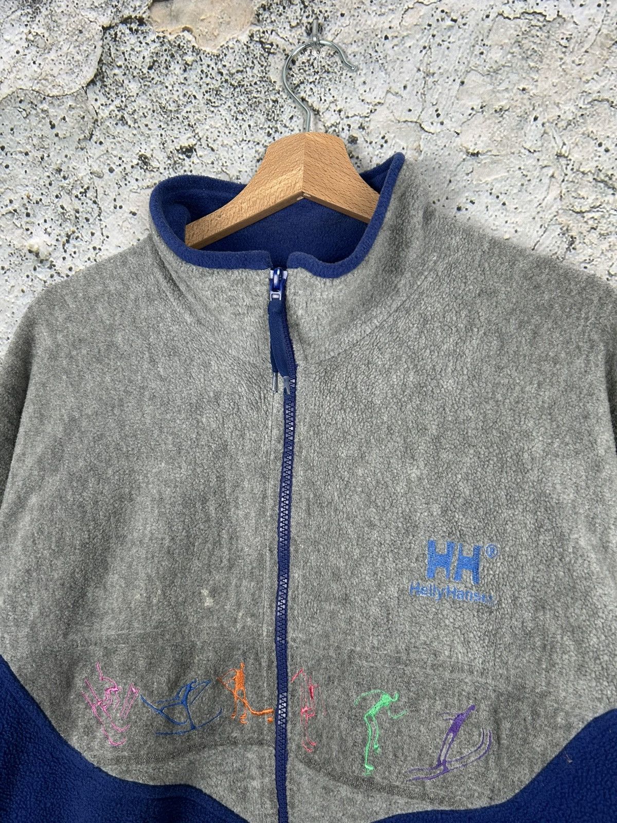 Helly Hansen × Vintage Vintage Helly Hansen Zip Fleece Gorpcore Winter Hype Size US L / EU 52-54 / 3 - 3 Thumbnail
