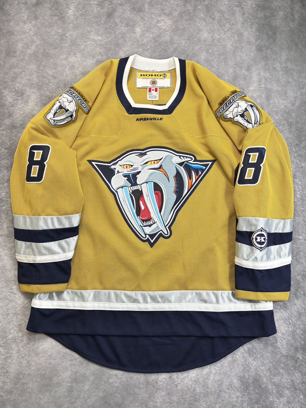 NHL Vintage Nashville Predators Hockey Jersey 2000-01 90s Patch Size US L / EU 52-54 / 3 - 2 Thumbnail