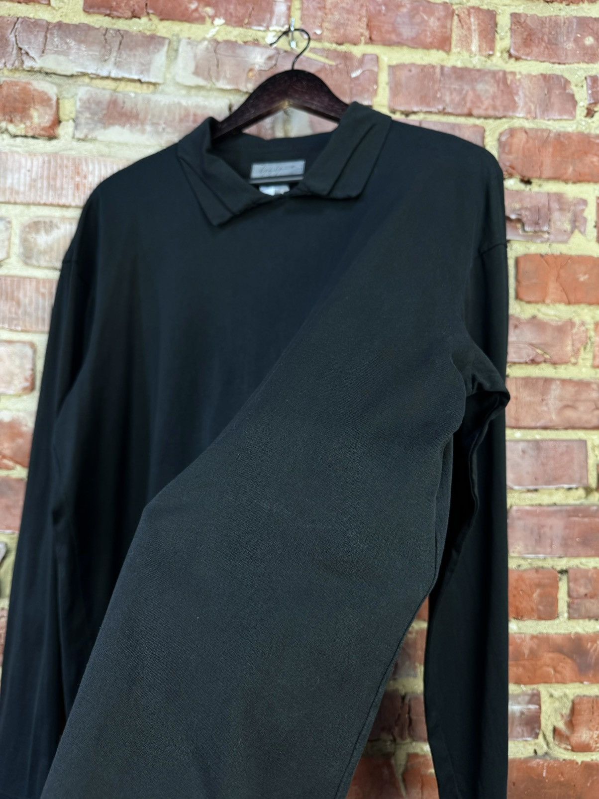 Vintage × Yohji Yamamoto Yohji Yamamoto Pour Home Vintage Polo Long Sleeve Pullover Size US M / EU 48-50 / 2 - 19 Thumbnail