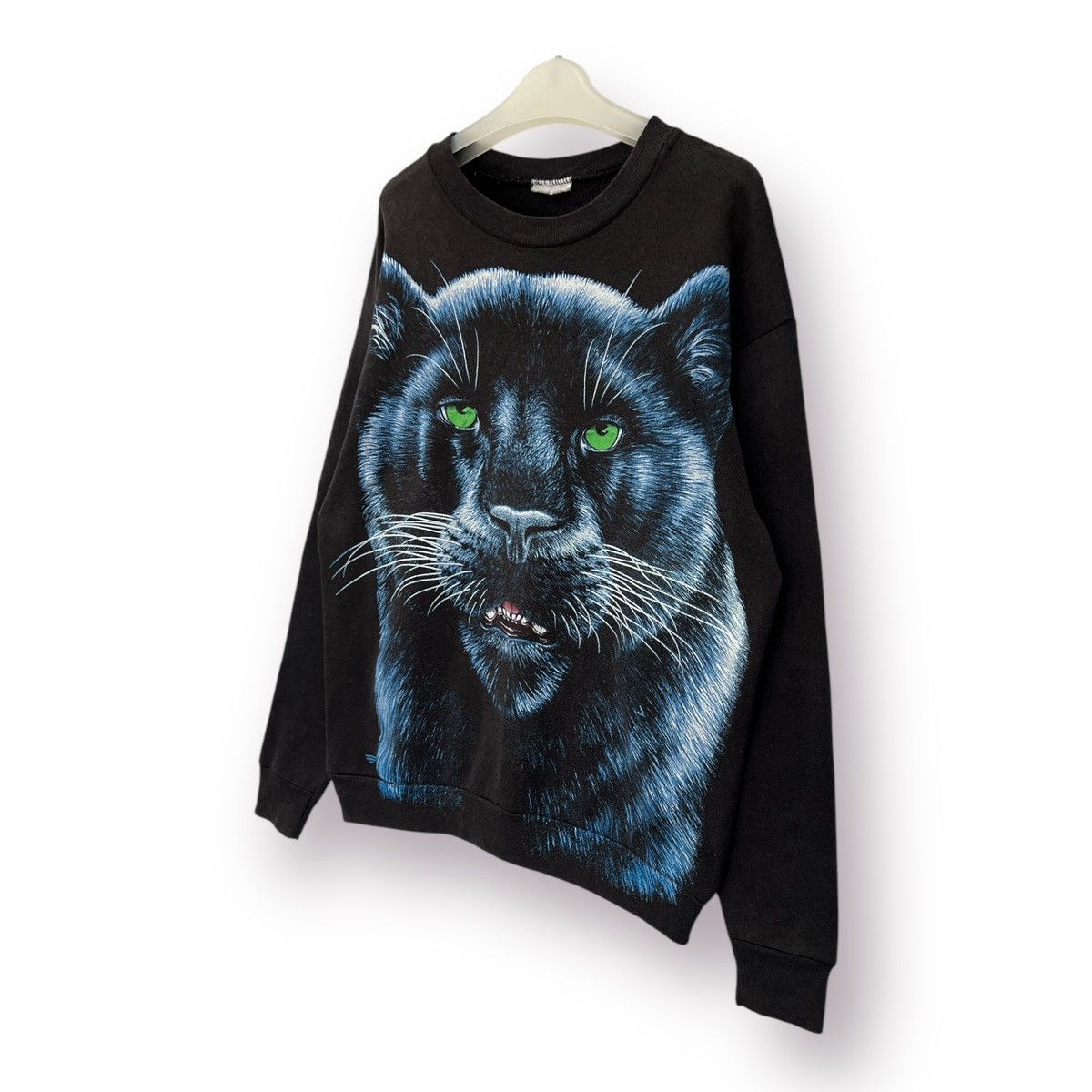 Band Tees 🔥 Vtg 80's Black Panther Habitat motive Printed Sweatshirt Size US S / EU 44-46 / 1 - 2 Thumbnail