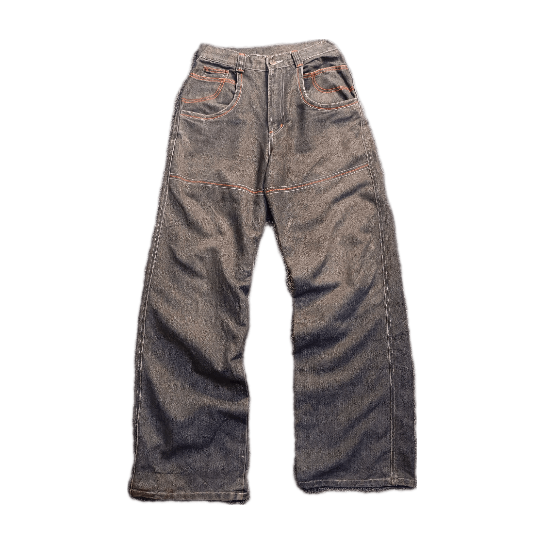 Japanese Brand 🇯🇵 Vtg 90s Japanese Crazy Baggy Pants Wideleg Size US 28 / EU 44 - 2 Thumbnail