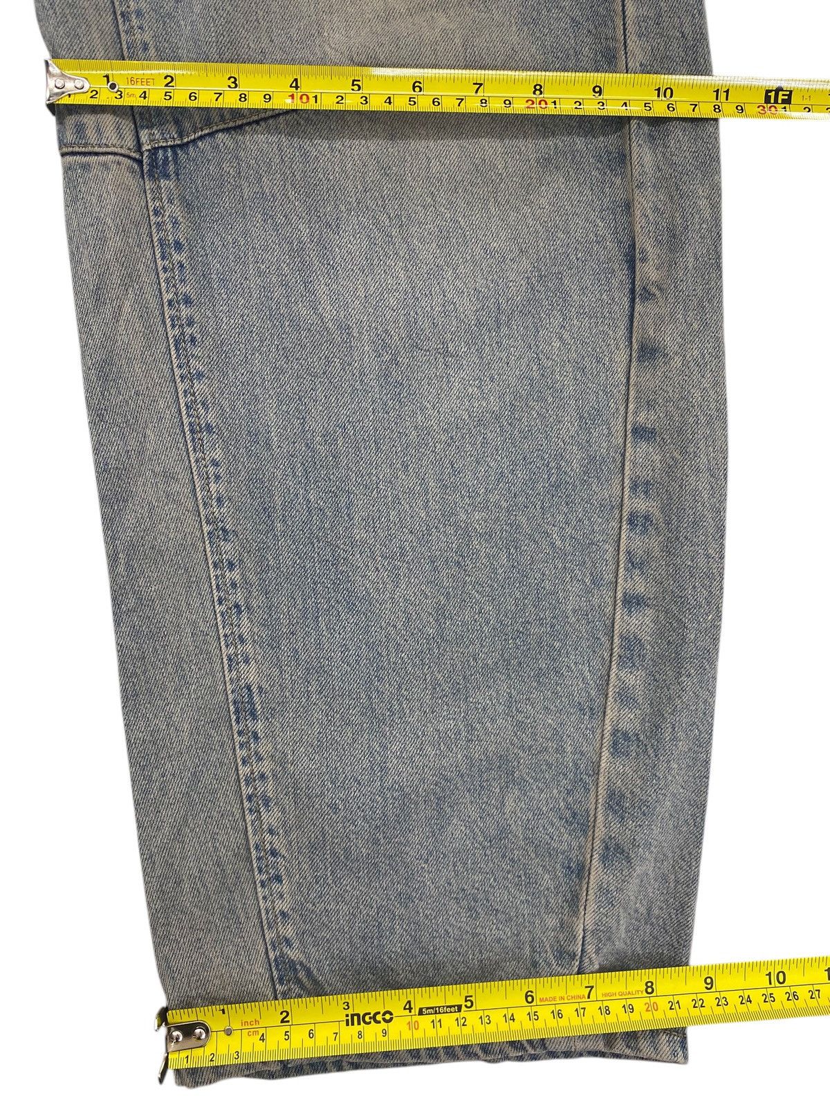 GU GU Faded Wash Style Baggy Jeans Size US 26 / EU 42 - 9 Thumbnail