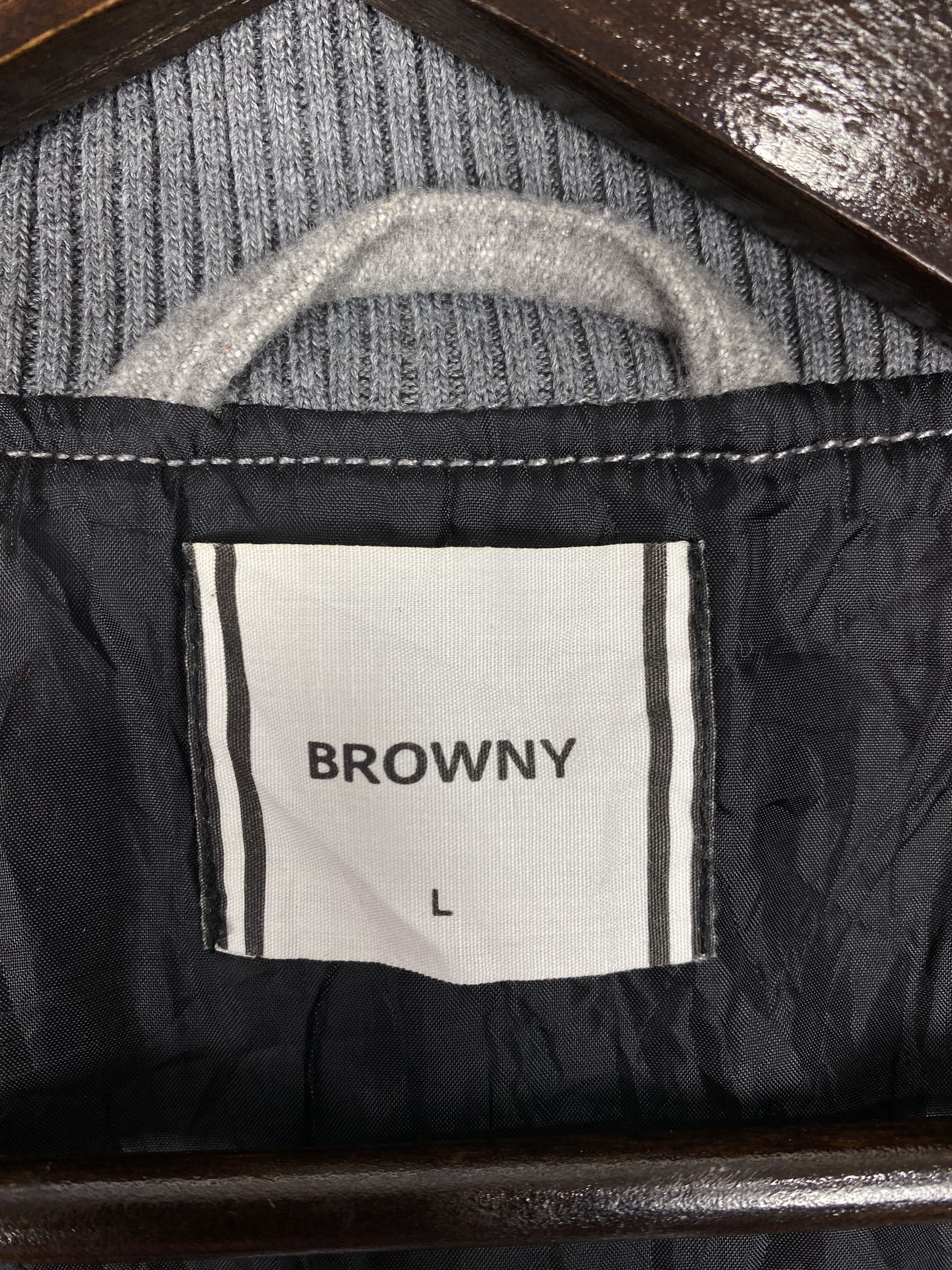 Japanese Brand Vintage Browny Varsity Jacket DJ0468 Size US L / EU 52-54 / 3 - 9 Thumbnail