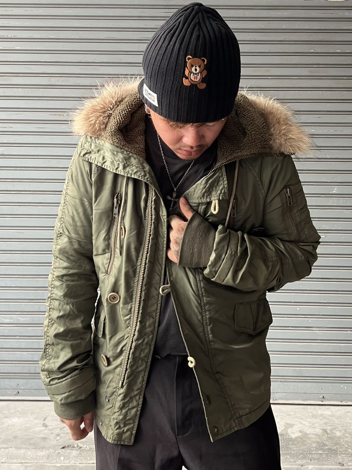 GOA 2000s GOA - Apocalypse Style Fur Hoodie Bomber Jacket Size US S / EU 44-46 / 1 - 8 Thumbnail