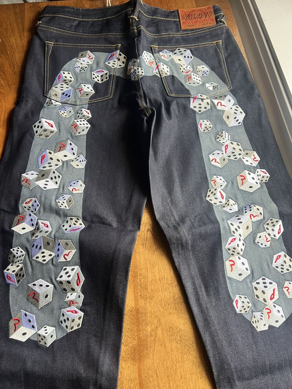 Evisu × Palace Palace Evisu Dice Raw Denim Jean Size US 32 / EU 48 - 3 Thumbnail