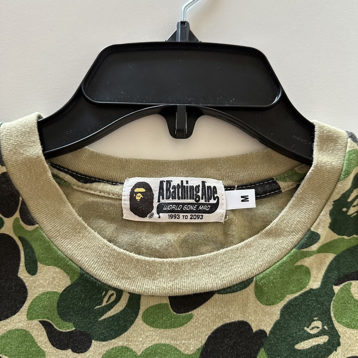 Bape A Bathing Ape Bape WGM Shark Tee Short Sleeve Green Camo Size US M / EU 48-50 / 2 - 6 Thumbnail