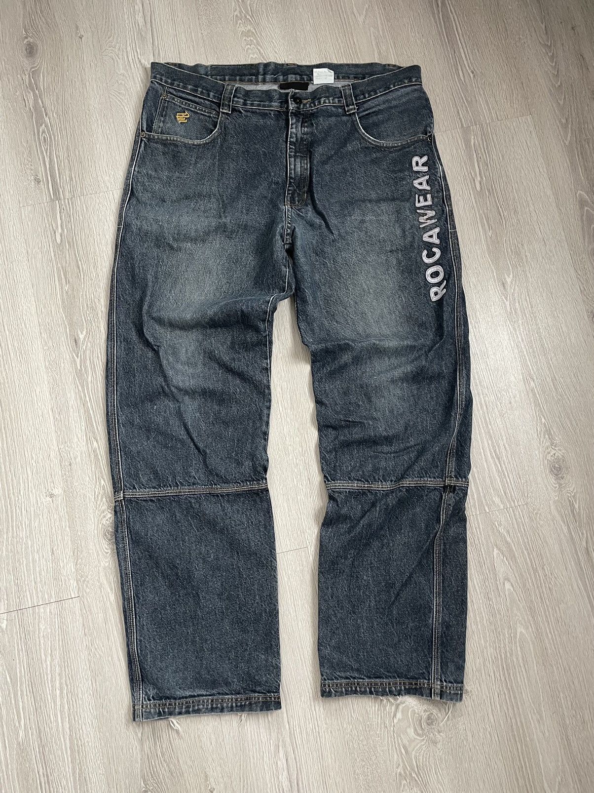 Rocawear Y2K Baggy Rap Jeans Vintage Size US 38 / EU 54 - 2 Thumbnail