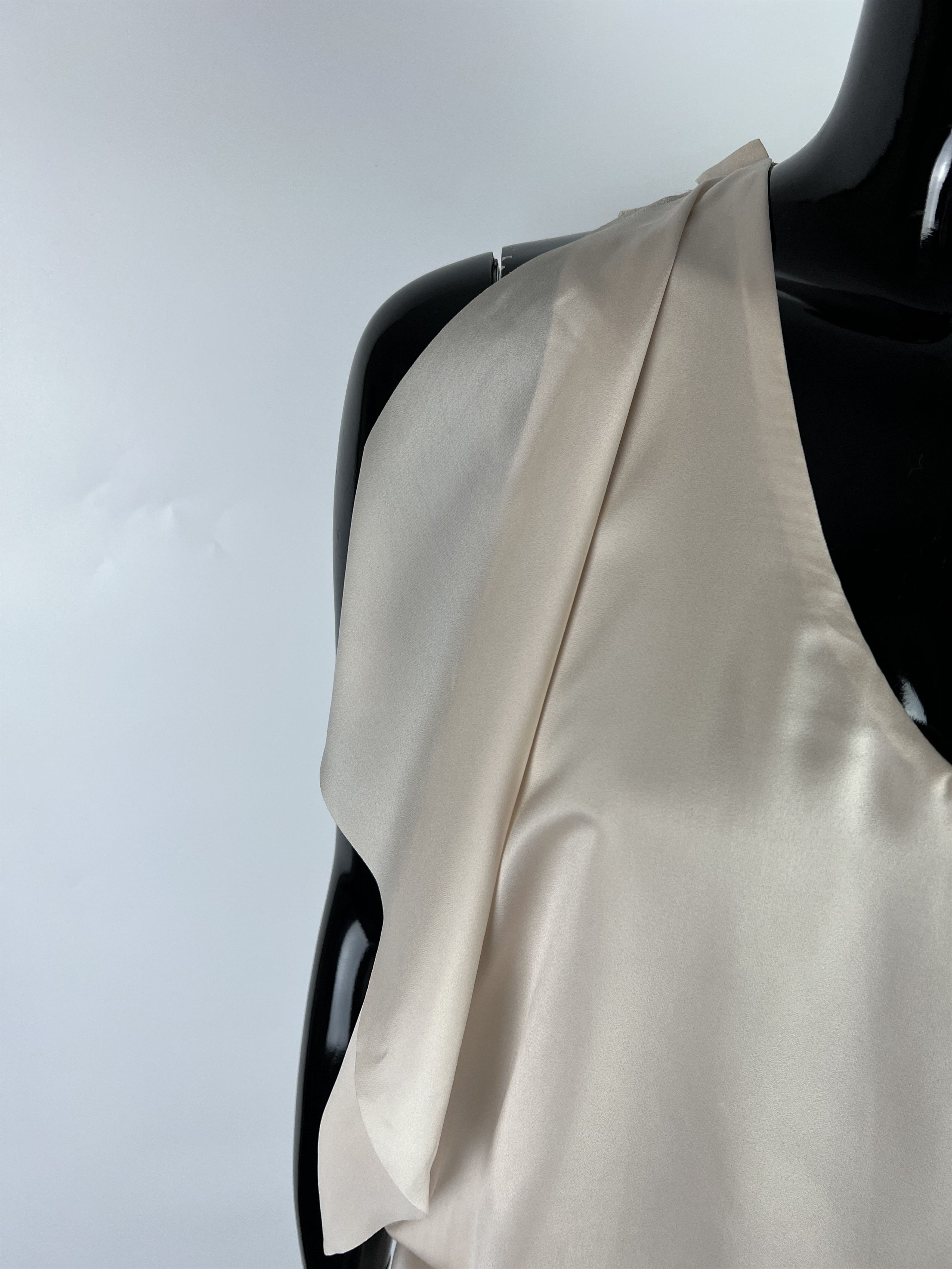 Acne Studios Acne Mallory Beige Sleeveless Draped Short Dress Size 34 Size XS / US 0-2 / IT 36-38 - 7 Thumbnail