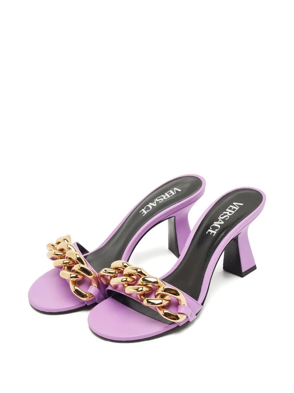 Versace o1y0226 Mules in Mauve/Gold Size US 7 / IT 37 - 2 Thumbnail