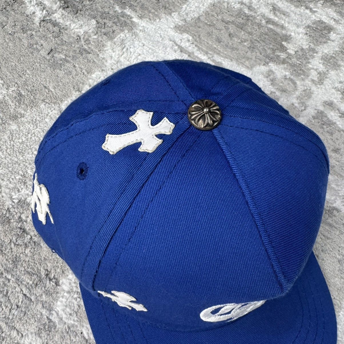 Chrome Hearts Leather cross patch baseball hat Size ONE SIZE - 4 Thumbnail