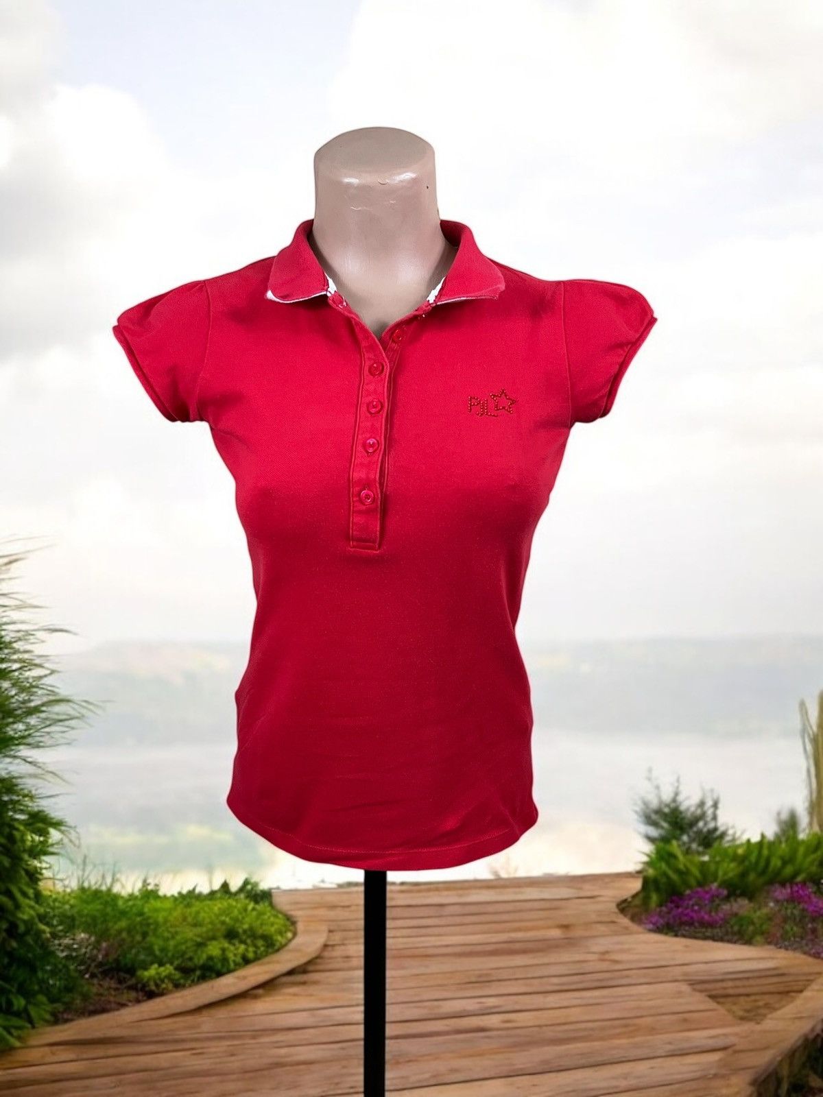 Pepe Jeans Pepe Jeans Gummy Red Polo Shirt Size S Size S / US 4 / IT 40 - 1 Thumbnail