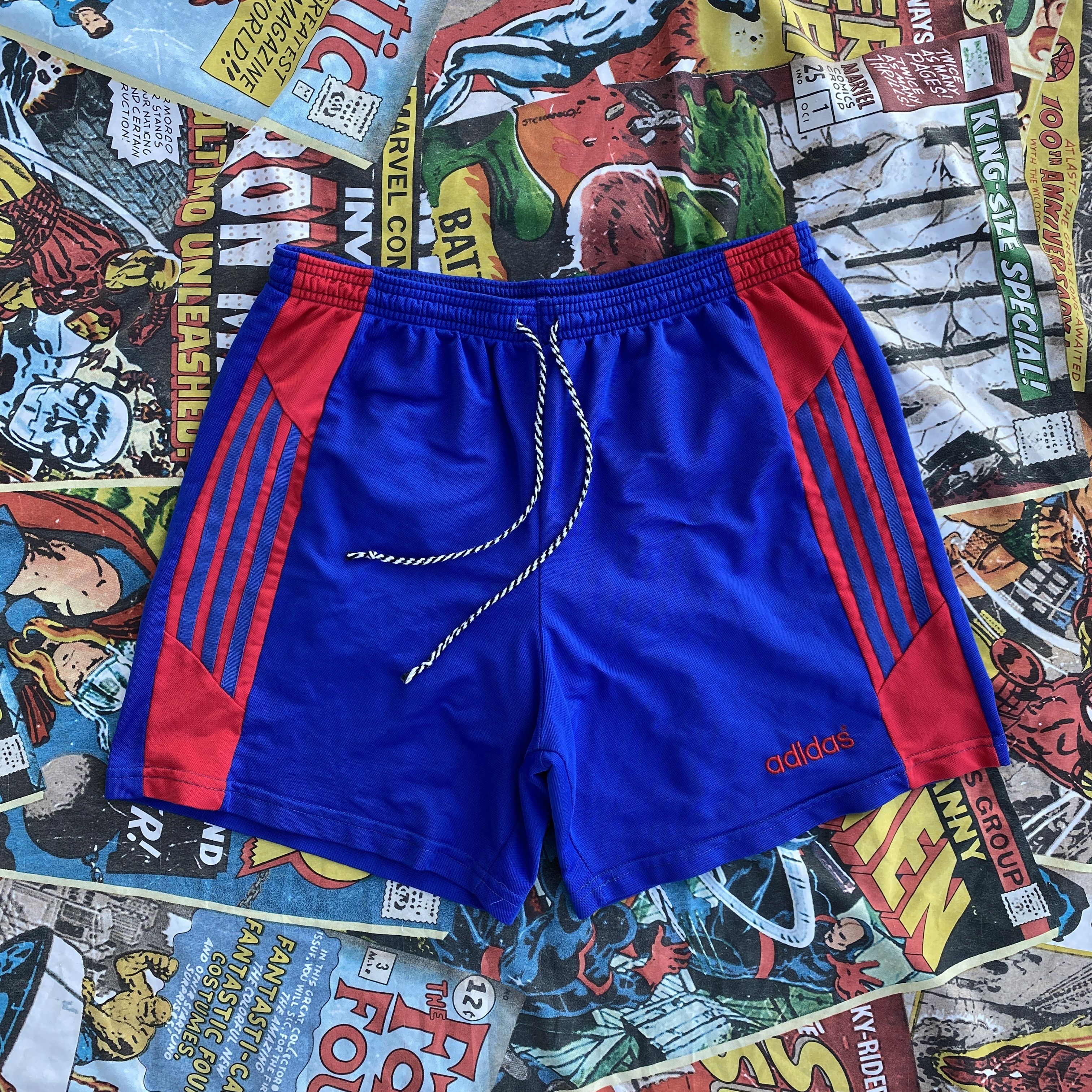 Adidas Adidas vintage 80s 90s blue red shorts - L Size US 36 / EU 52 - 1 Thumbnail
