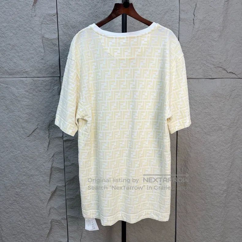 Fendi Fendi Double F Monogrammed Velvet Logo Short Sleeve Size US M / EU 48-50 / 2 - 2 Thumbnail