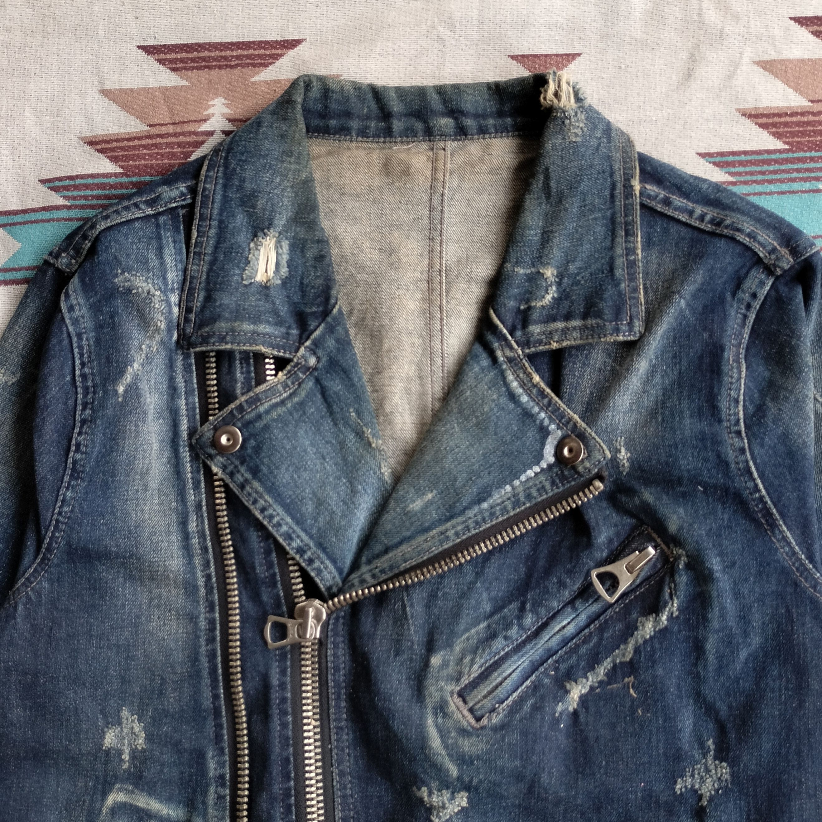 semanticdesign SemanticDesign rock double collar denim jacket Size US M / EU 48-50 / 2 - 5 Thumbnail