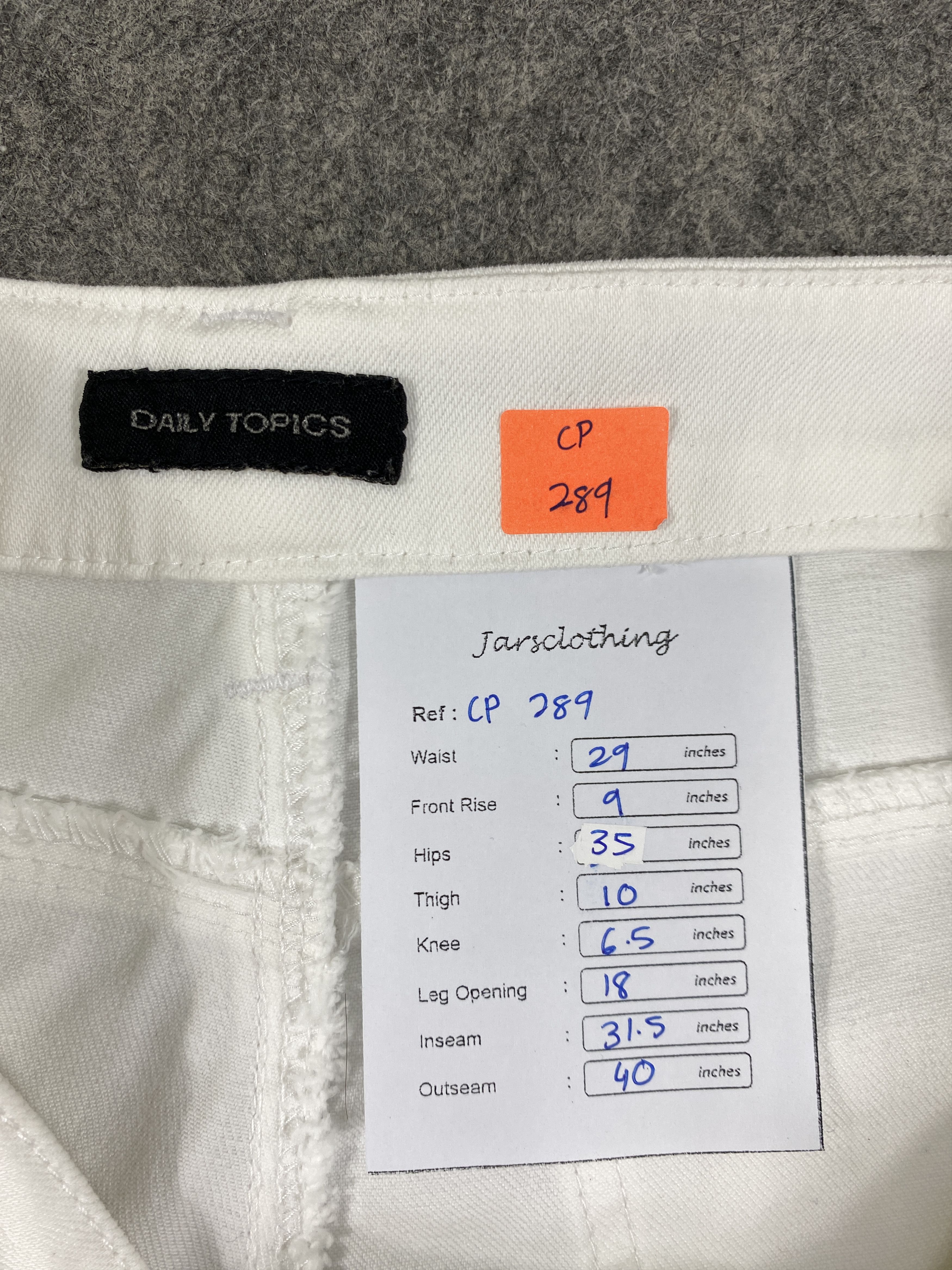 Japanese Brand Japanese Brand Daily Topics Flare Denim Pants - CP289 Size 29" - 8 Thumbnail