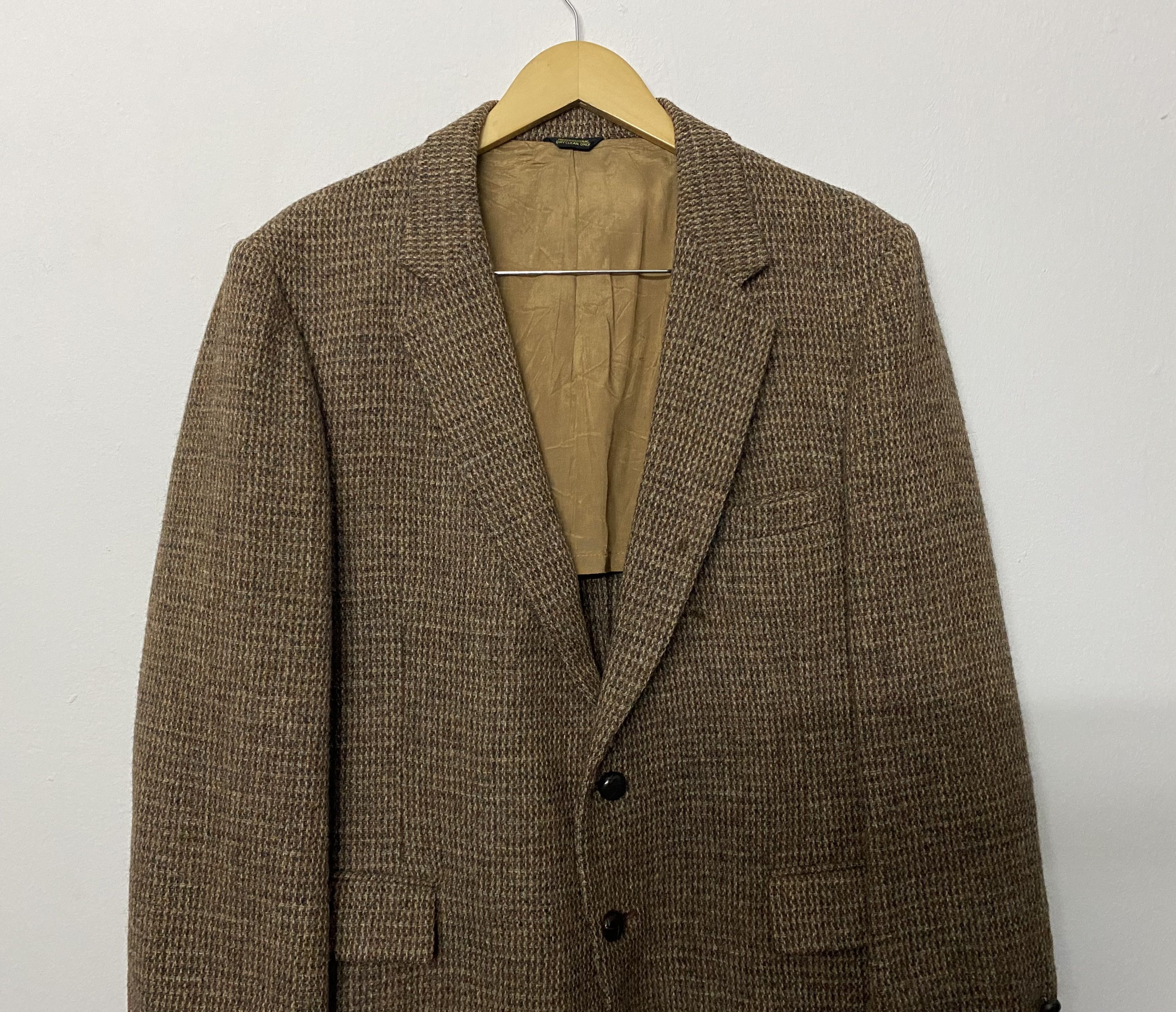 Harris Tweed Vintage Harris Tweed 100% Pure Scottish Wool Blazer Jacket Size US L / EU 52-54 / 3 - 3 Thumbnail