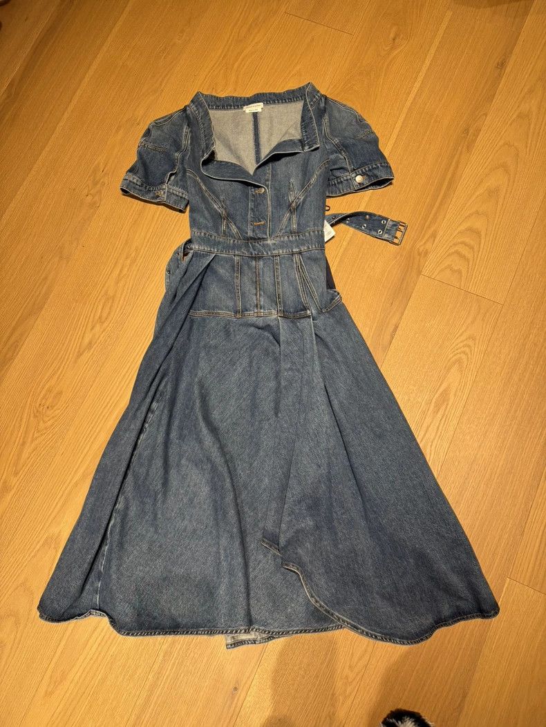 Alexander McQueen Alexander McQueen Denim Dress Size M- DMC Size 36" / US 14 / IT 50 - 1 Thumbnail