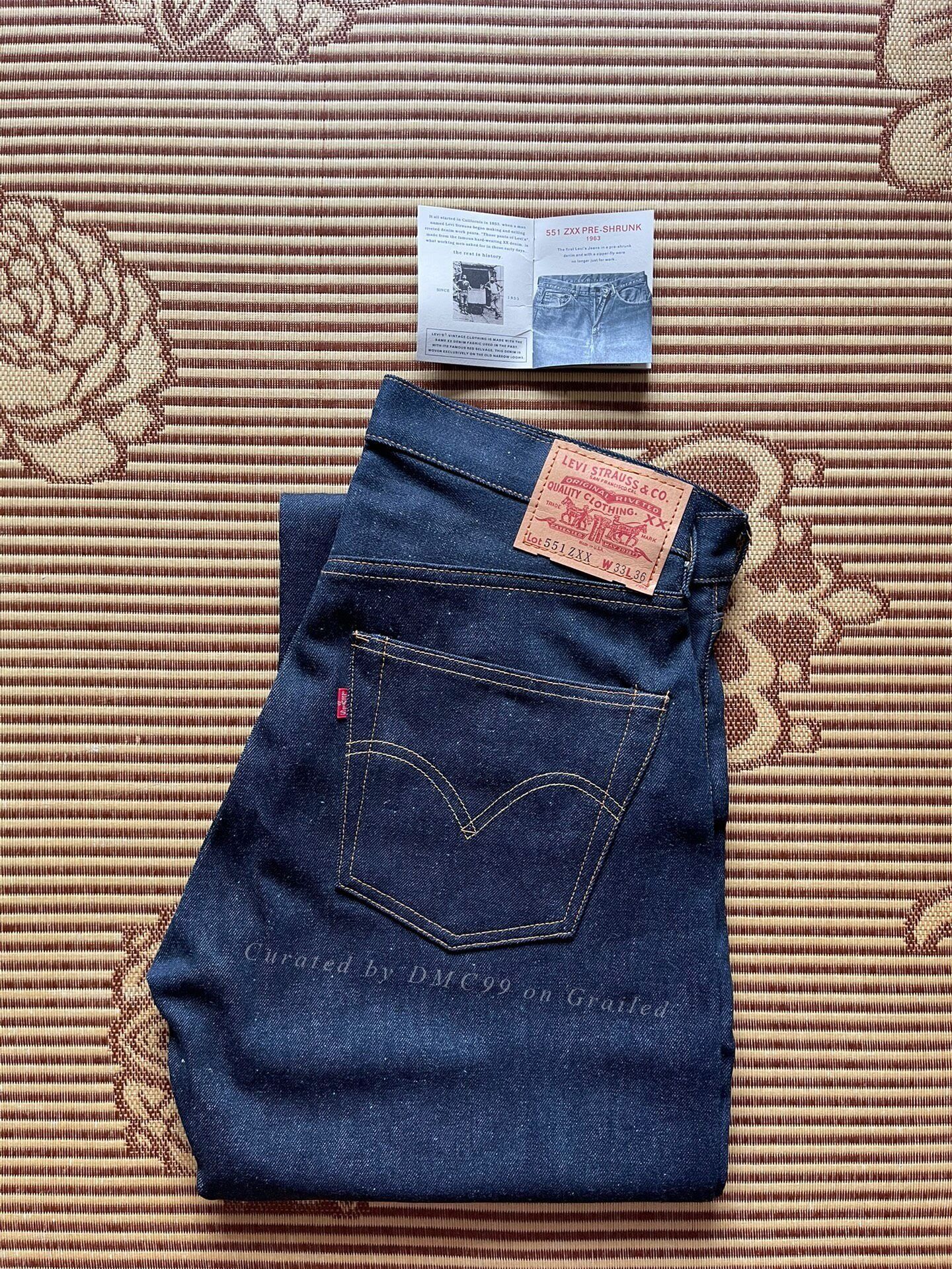 Levi's Vintage Clothing Levi's LVC 555 1963 Big E Zipper Jeans Size US 35 - 1 Thumbnail