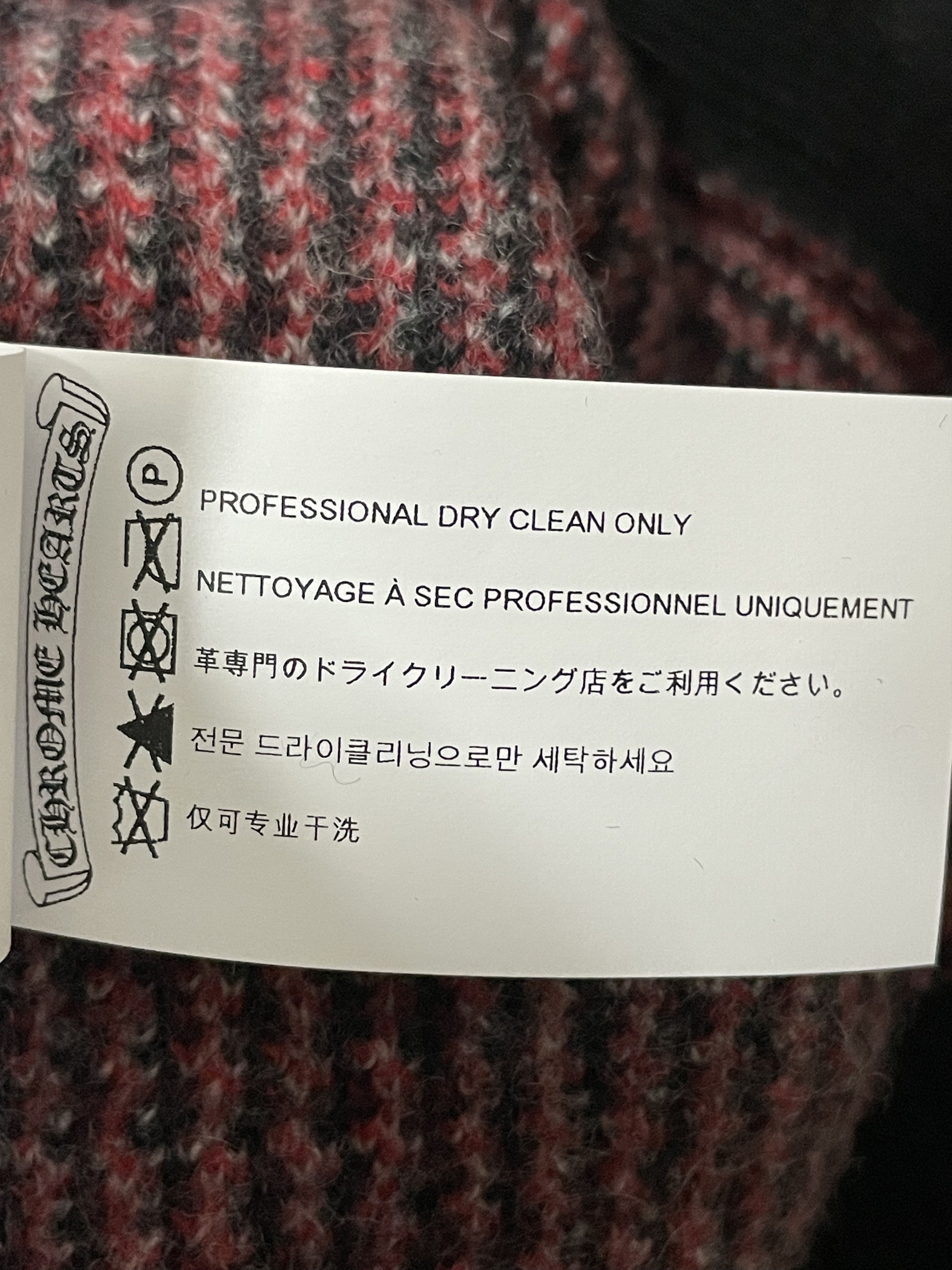 Chrome Hearts Chrome Hearts Cashmere Black&Red Cross Plaid Sweater Size M / US 6-8 / IT 42-44 - 10 Thumbnail