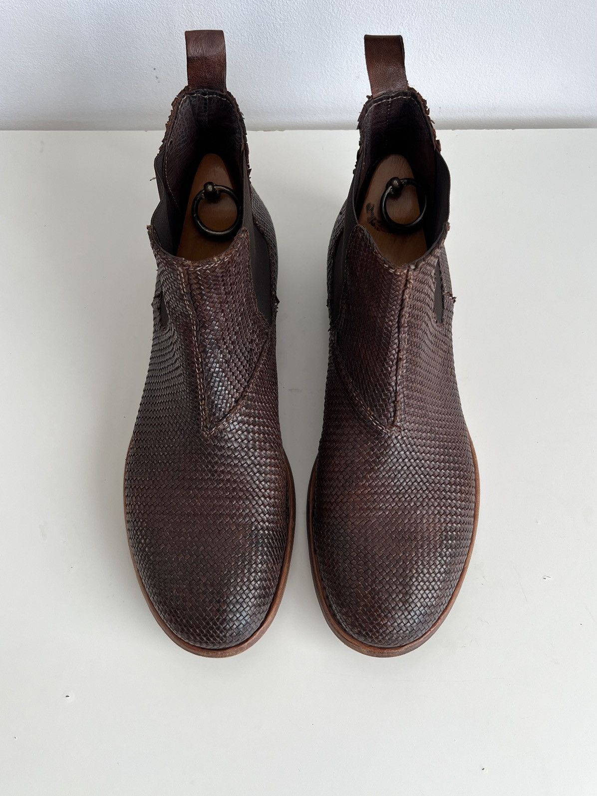 Officine Creative 🔥MOMA Woven Chelsea Leather Boots (Guidi , A1923 ) Size US 11 / EU 44 - 4 Thumbnail