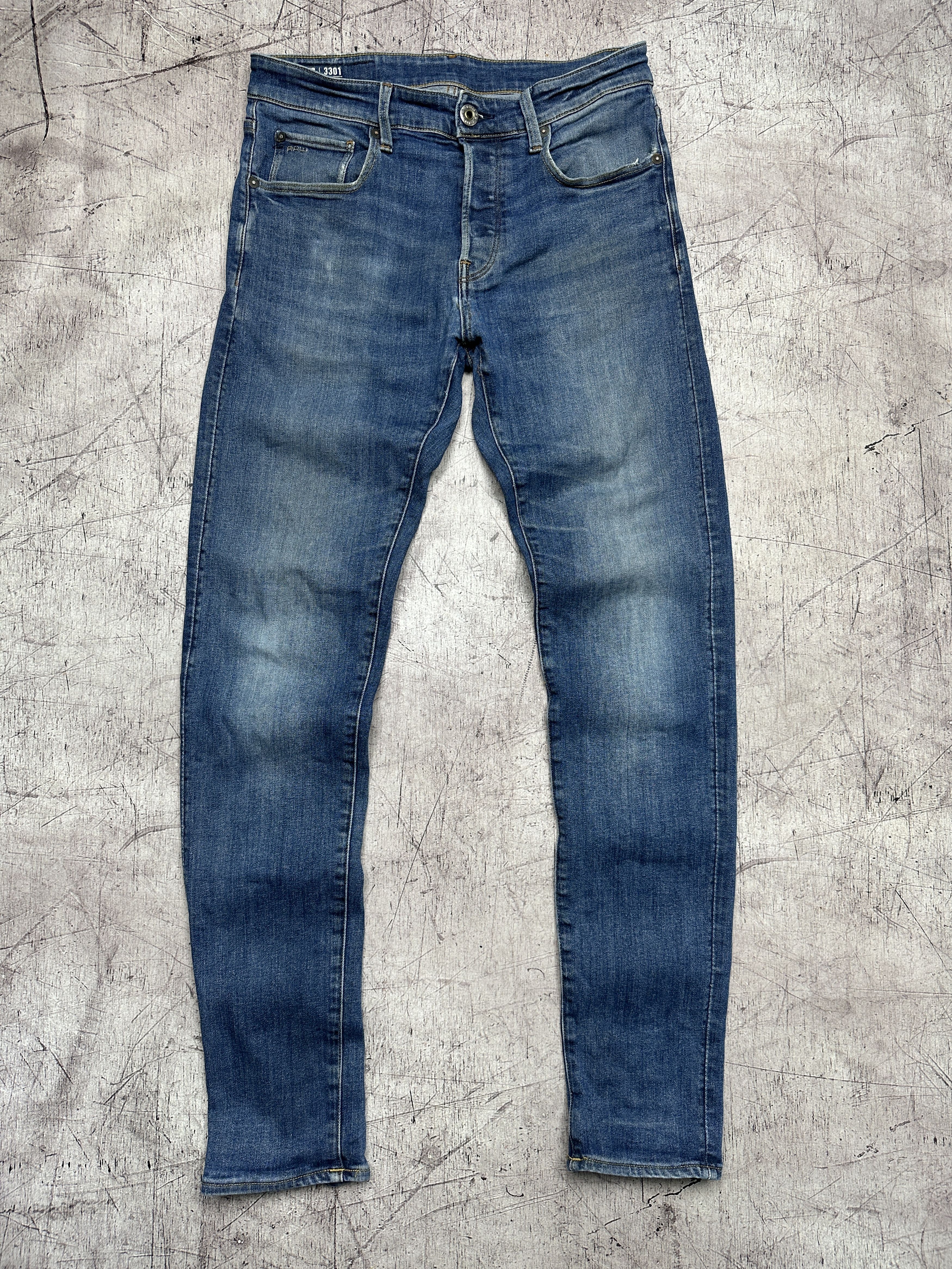 G-Star G Star Raw Mens 3301 Slim Denim Pants Jeans Size US 30 / EU 46 - 1 Thumbnail