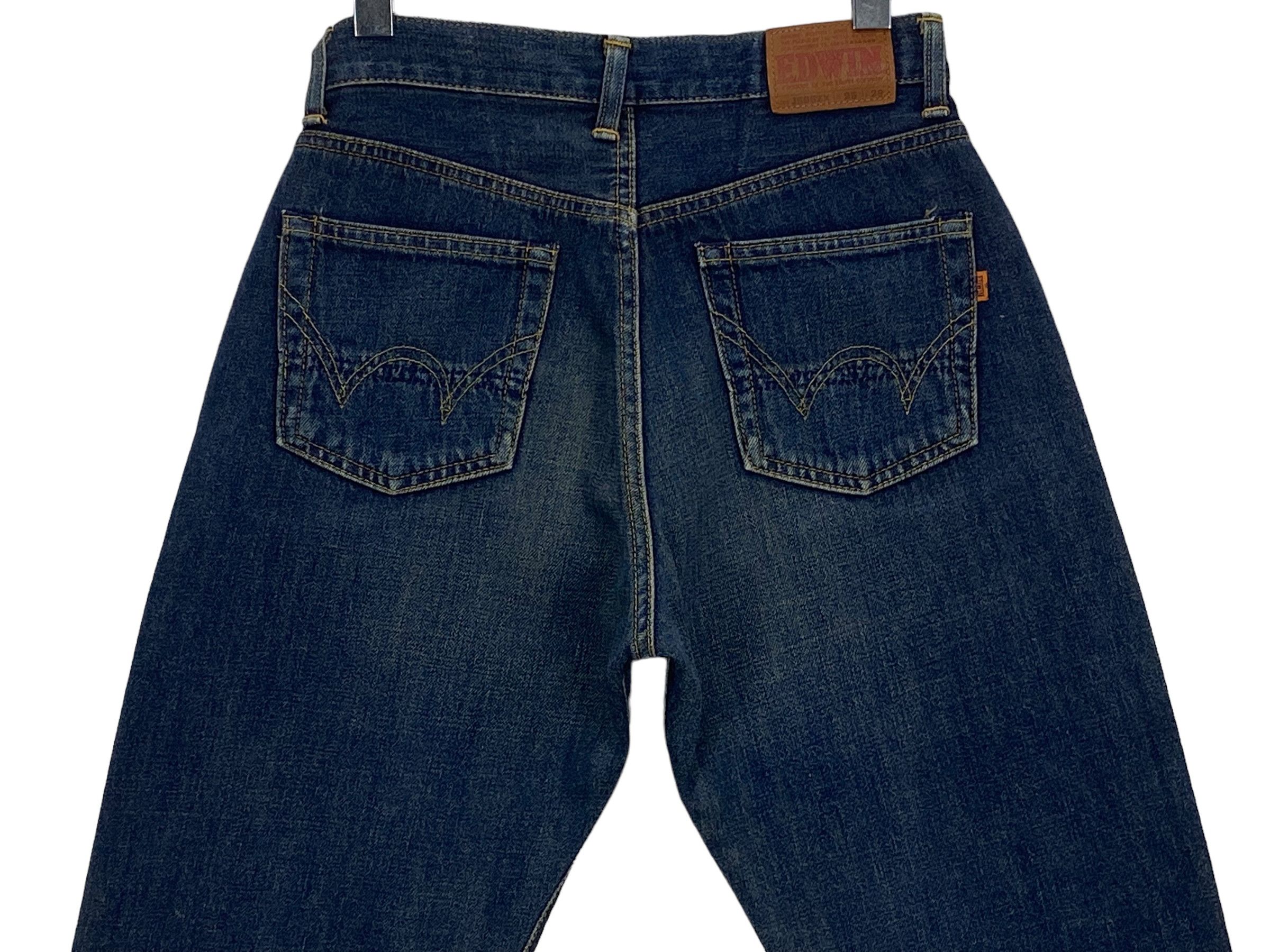 Edwin × Vintage Edwin Selvedge Denim Jeans Distressed Selvedge Pants Japan Size US 29 - 5 Thumbnail