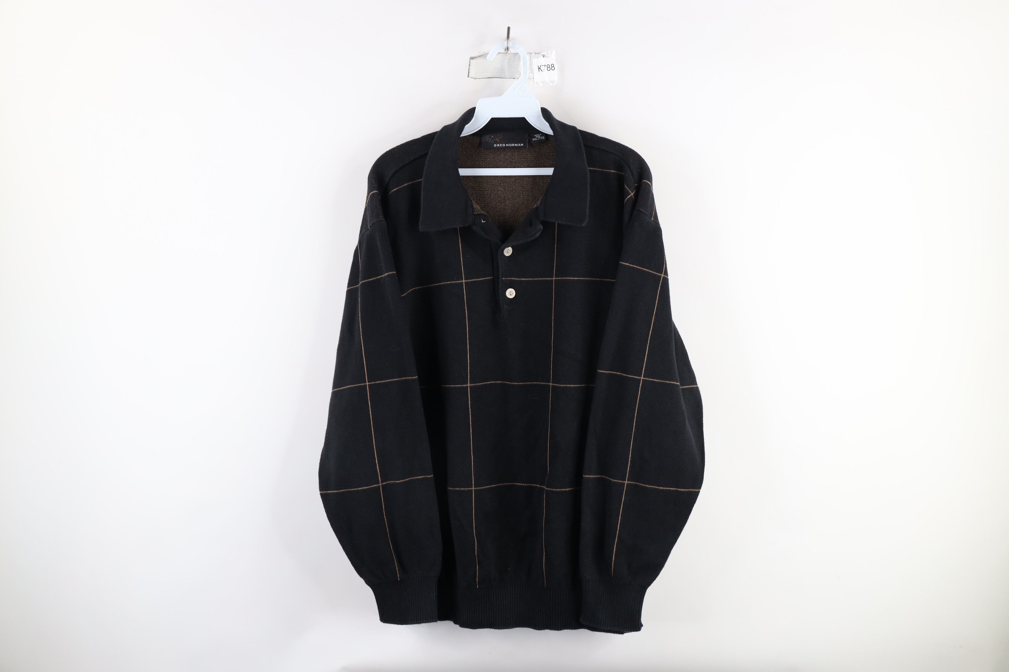Vintage Vintage 90s Streetwear Heavyweight Pullover Collared Sweater Size ONE SIZE - 1 Thumbnail